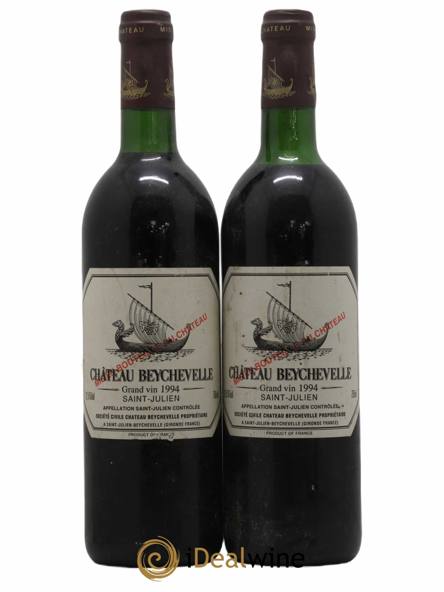 Château Beychevelle 4ème Grand Cru Classé 1994 - Lot de 2 bouteilles - 0