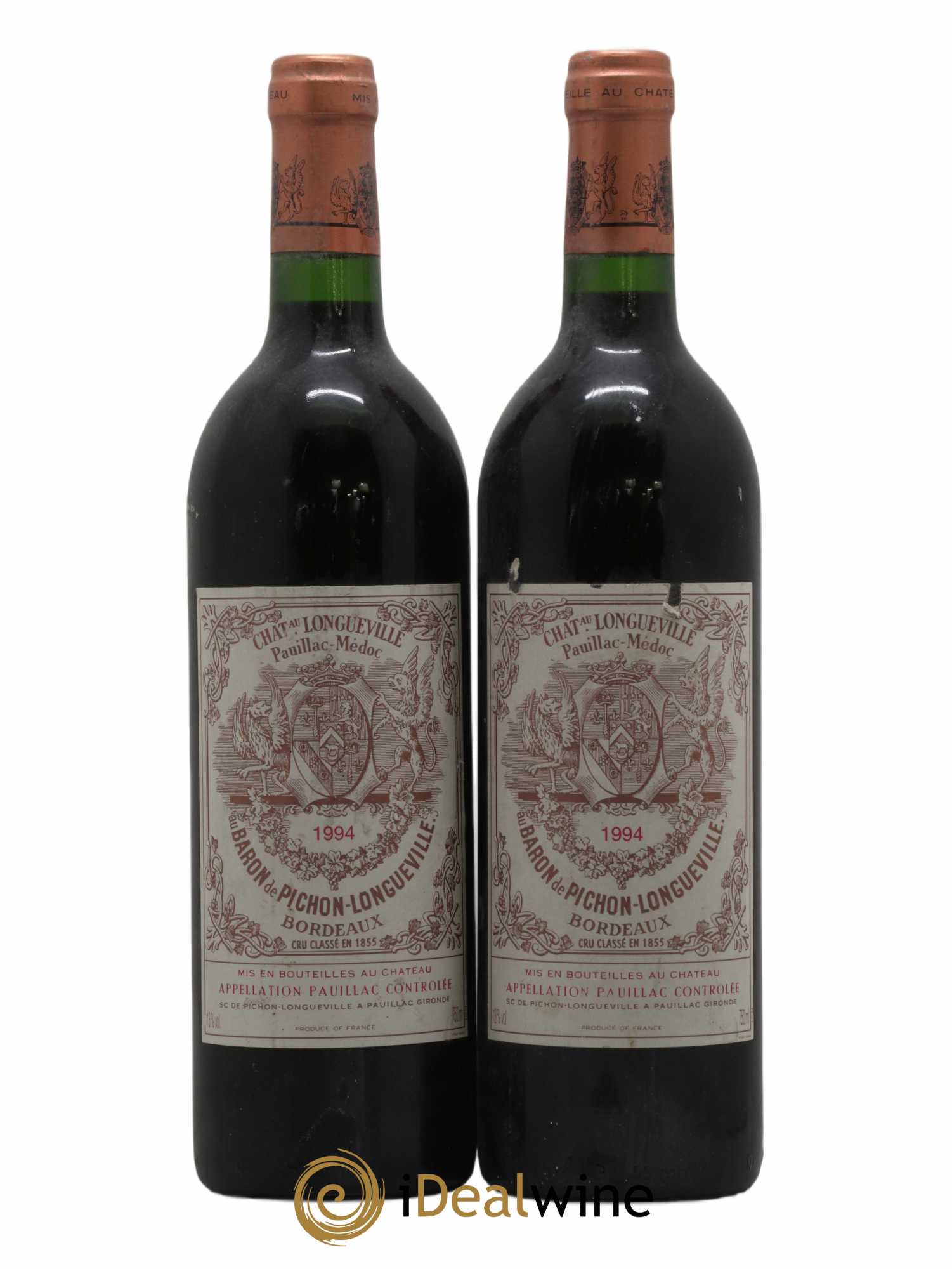 Pichon Longueville Baron 2ème Grand Cru Classé 1994 - Lot of 2 bottles - 0