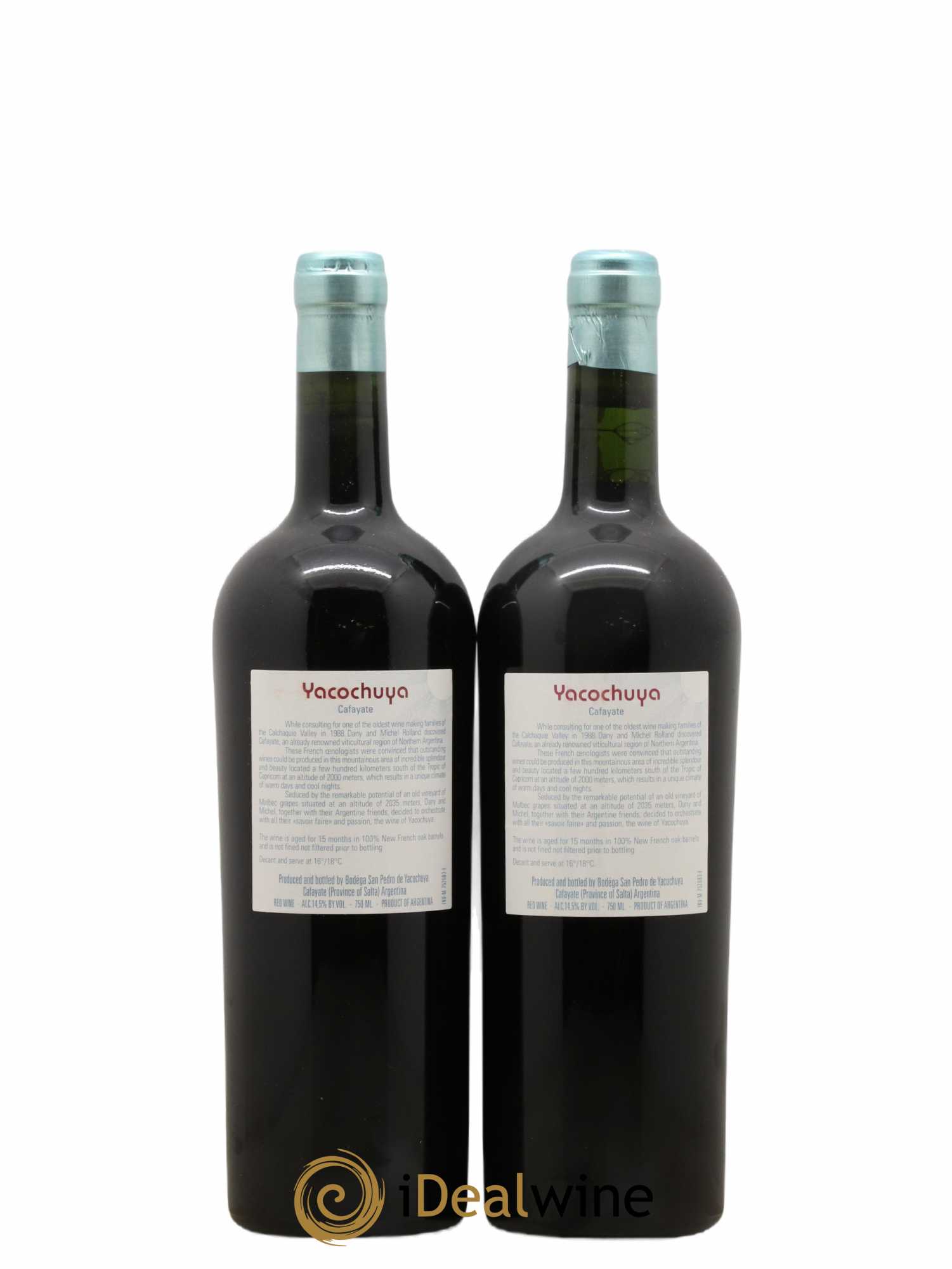 Vins Etrangers Argentine Cafayate Bodega San Pedro de Yacochuya Michel Rolland 1999 - Lot de 2 bouteilles - 1