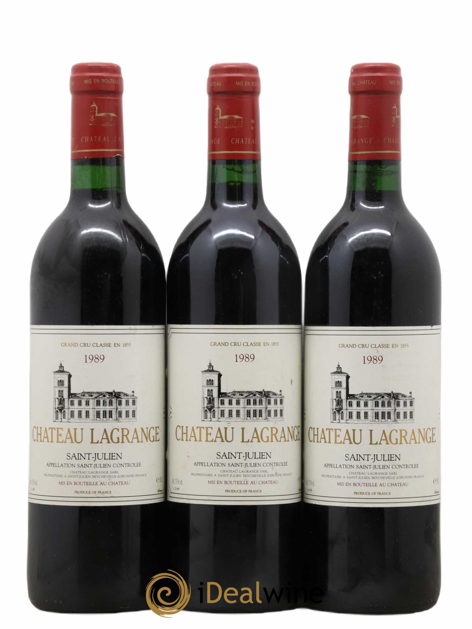 Château Lagrange 3ème Grand Cru Classé 1989 - Lot de 3 bouteilles - 0