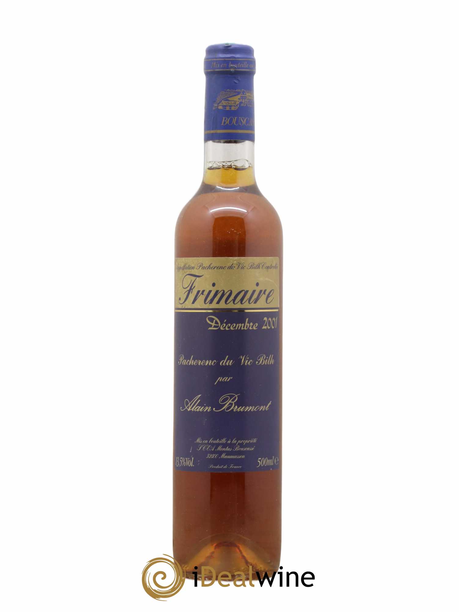 Pacherenc du Vic-Bilh Château Bouscassé Frimaire Alain Brumont 2001 - Lotto di 1 bottiglia - 0