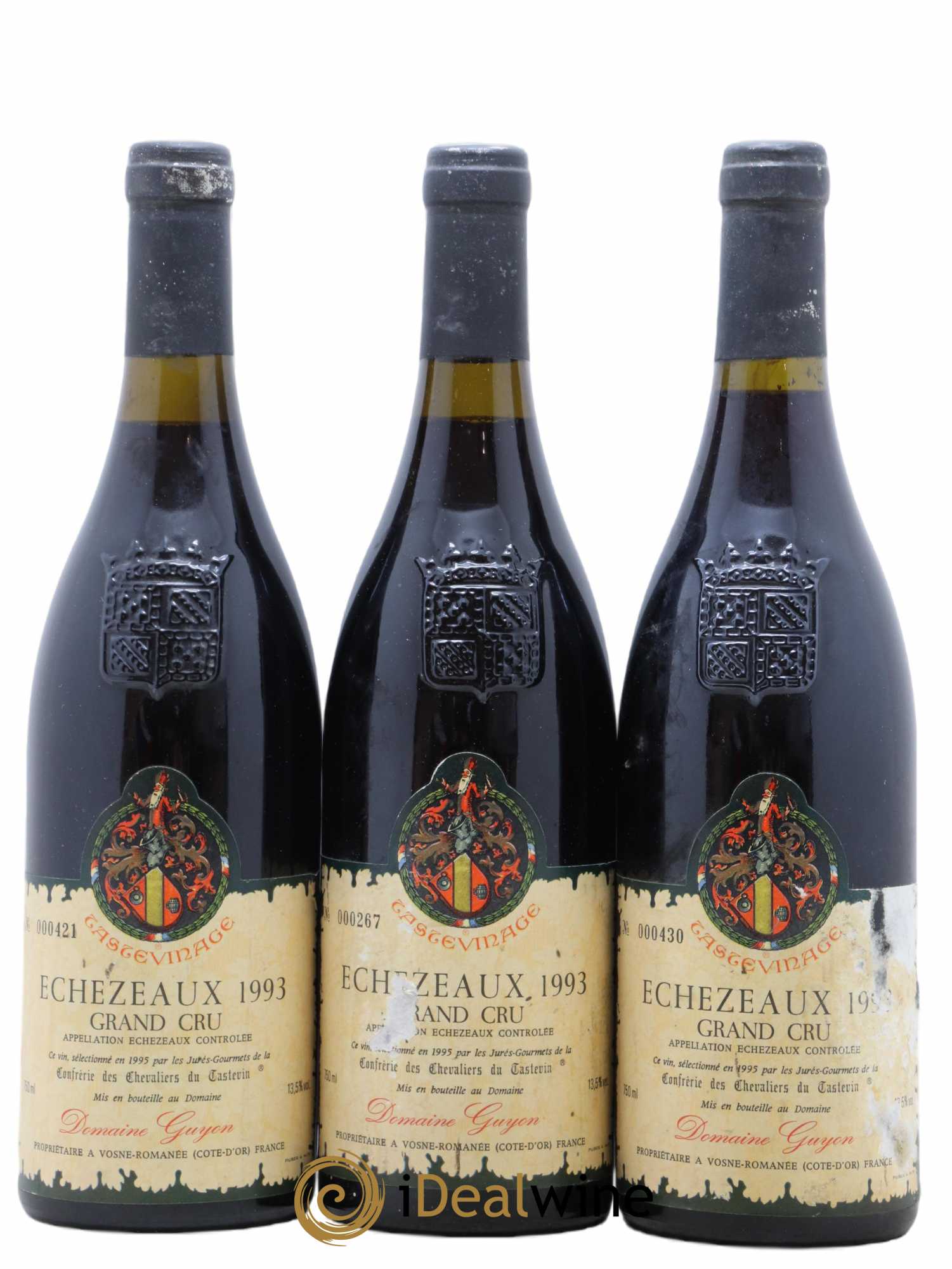 Echezeaux Grand Cru Tastevinage Domaine Guyon 1993 - Posten von 3 Flaschen - 0