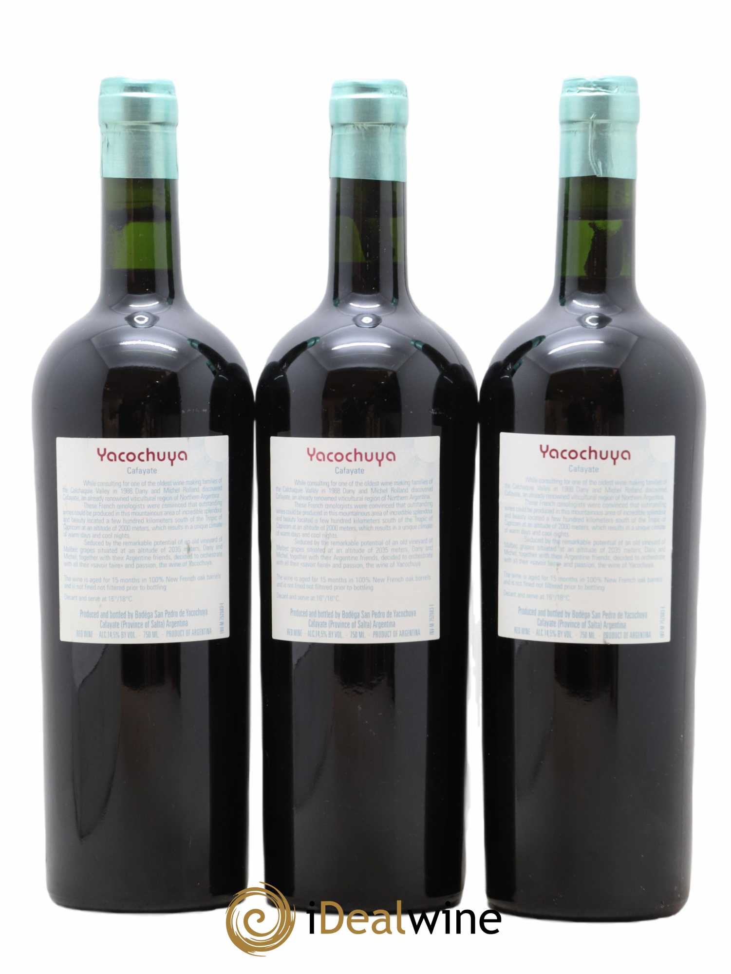 Vins Etrangers argentine cafayate San Pedro de Yacochuya 1999 - Lot de 3 bouteilles - 1