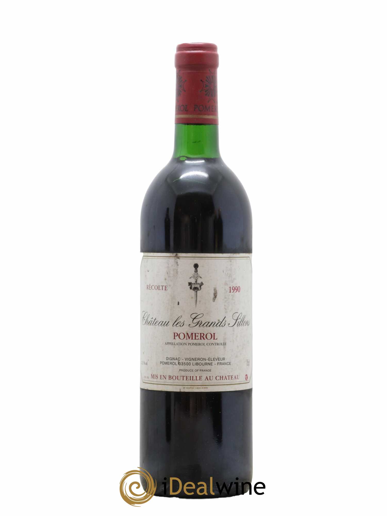 Château Les Grands Sillons 1990 - Lot de 1 bouteille - 0