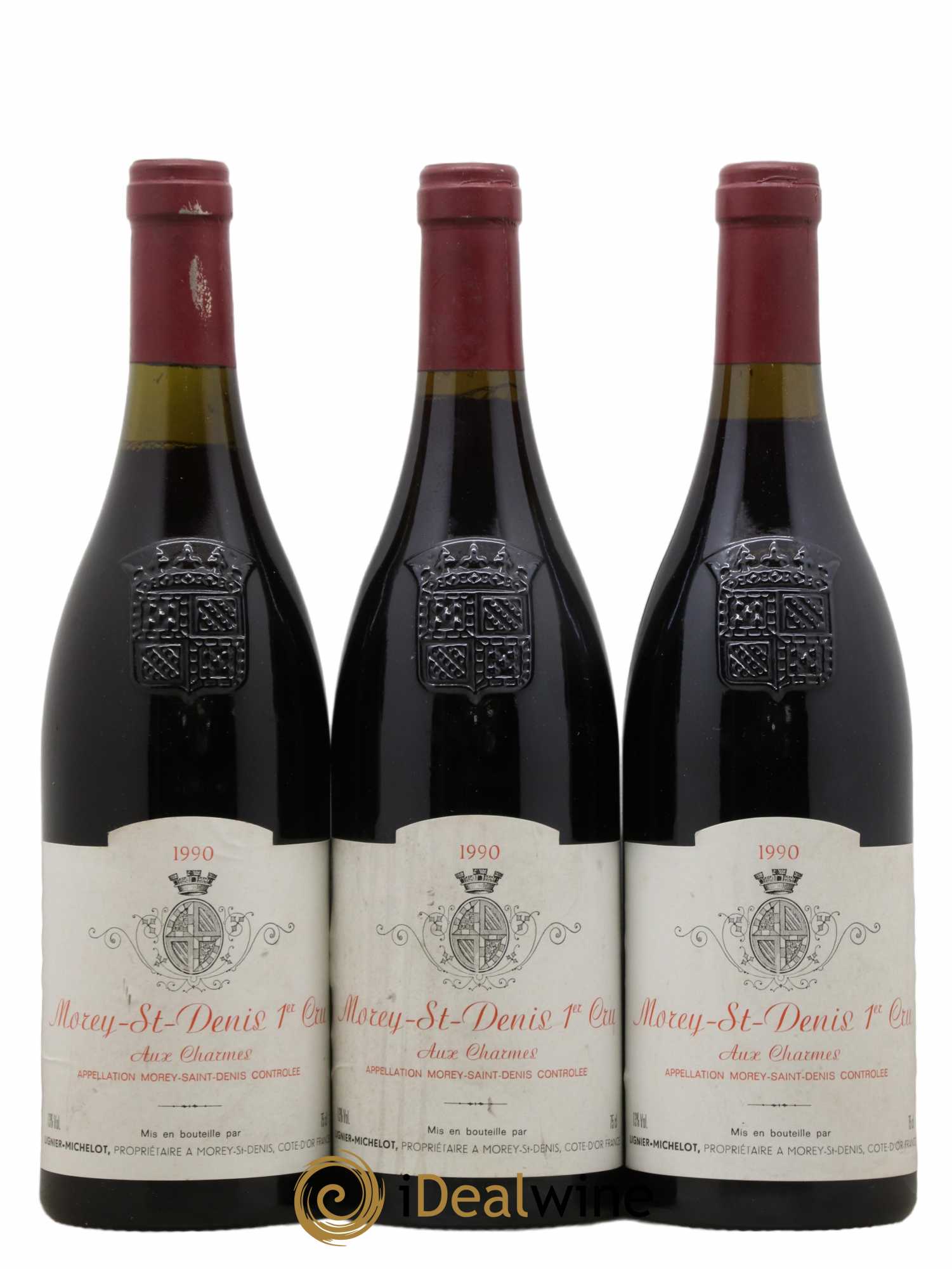 Morey-Saint-Denis 1er Cru Aux Charmes Lignier-Michelot (Domaine) 1990 - Lot de 3 bouteilles - 0