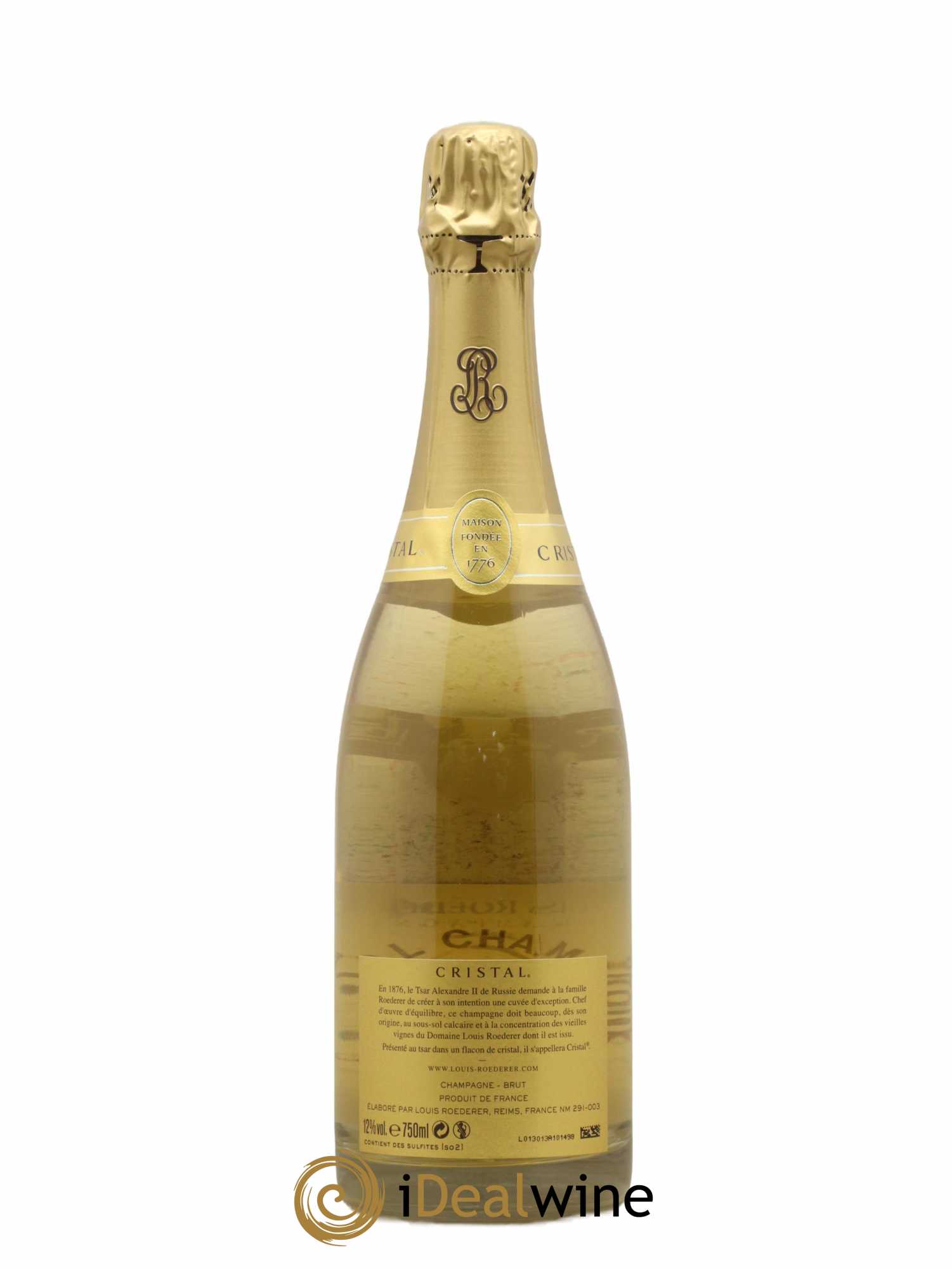 Cristal Louis Roederer Brut 2008 - Lot of 1 bottle - 1