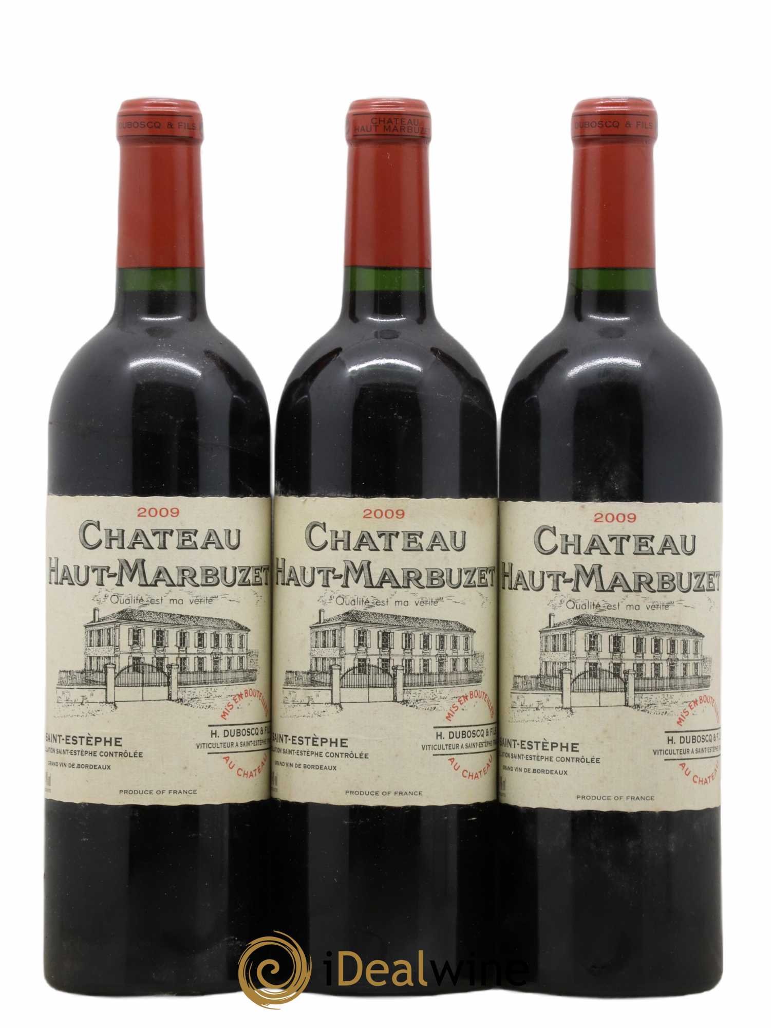 Château Haut Marbuzet 2009 - Lot of 3 bottles - 0