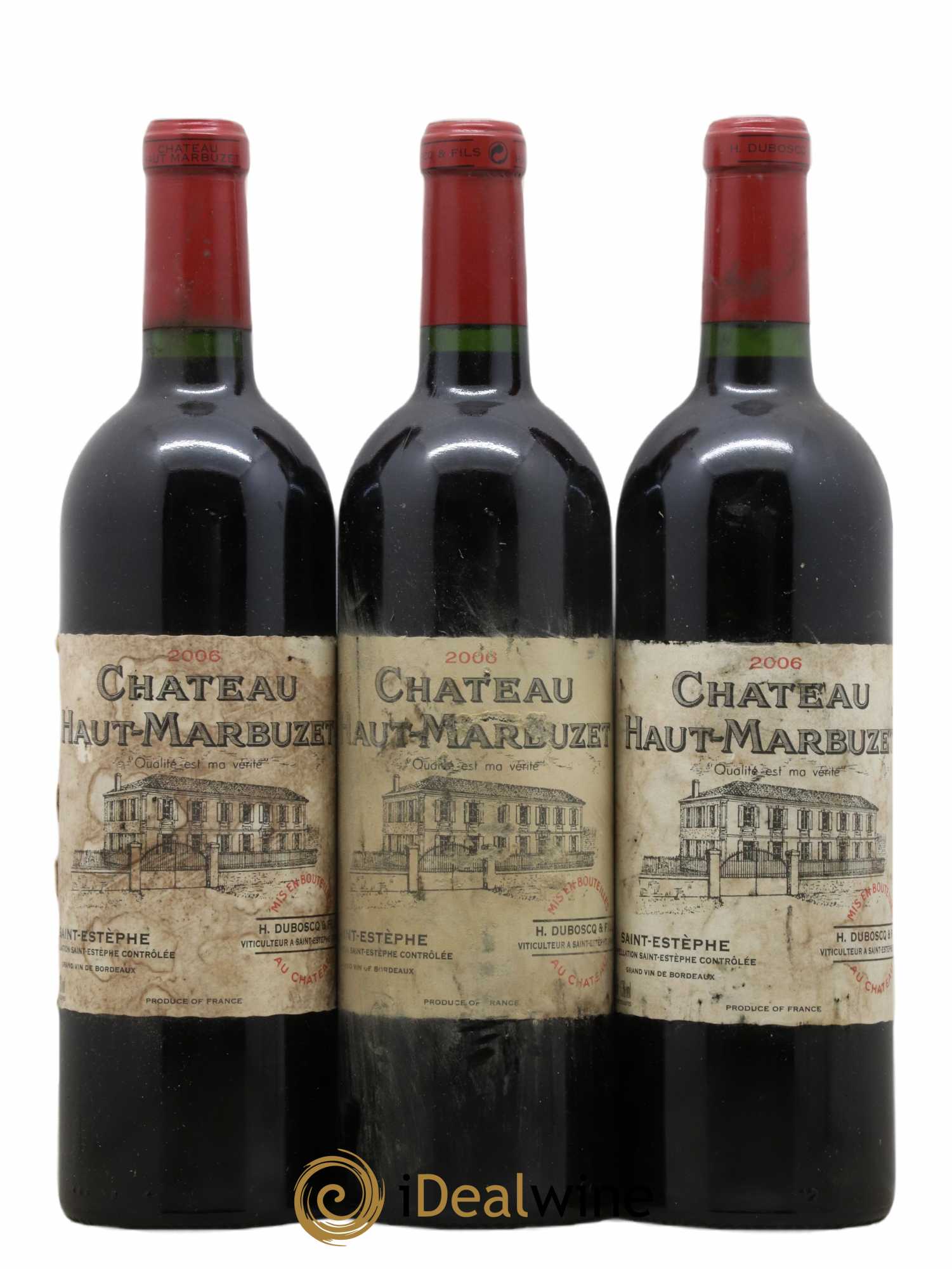 Château Haut Marbuzet 2006 - Lot de 3 bouteilles - 0