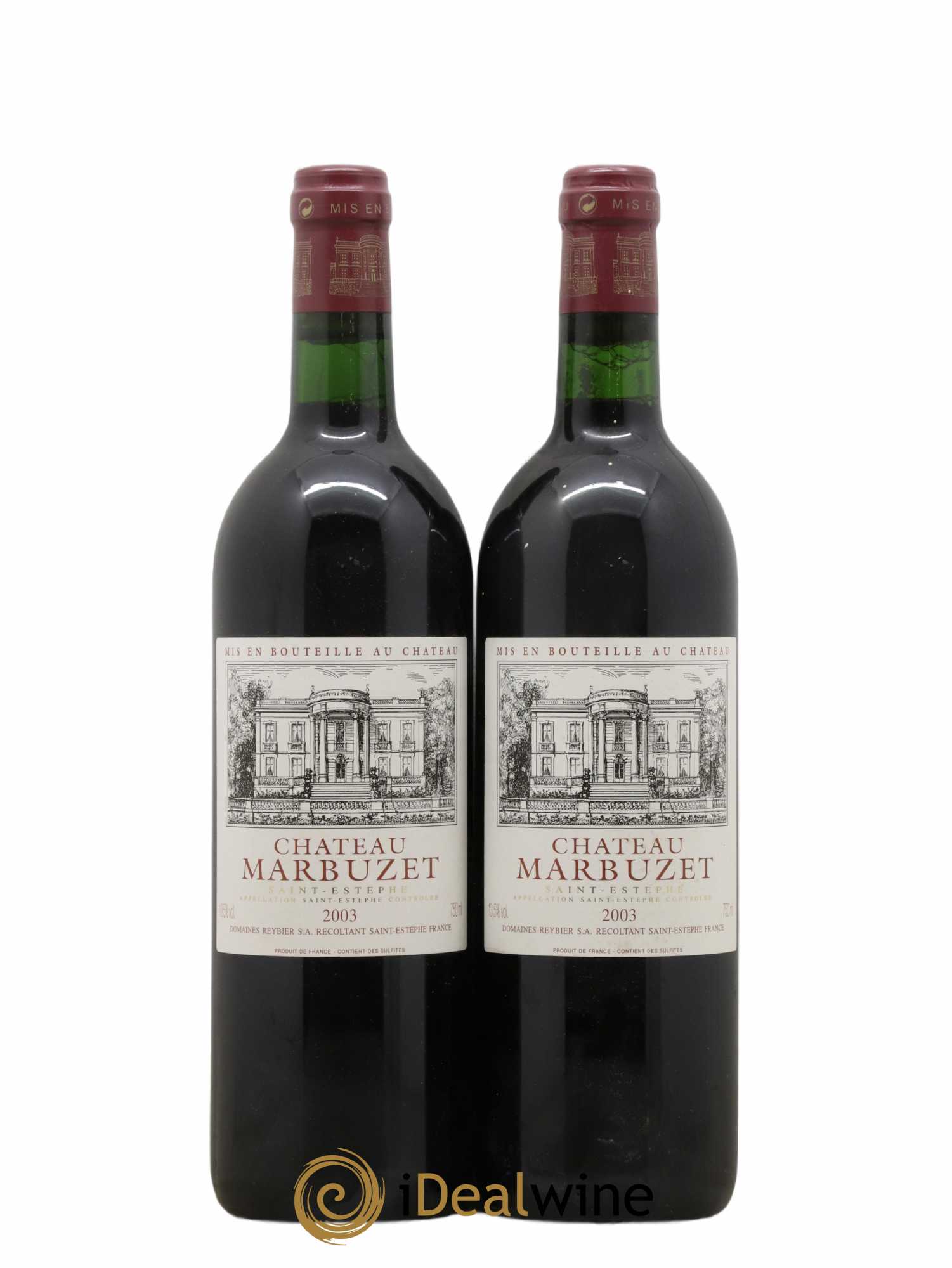 Château de Marbuzet Cru Bourgeois 2003 - Lot de 2 bouteilles - 0
