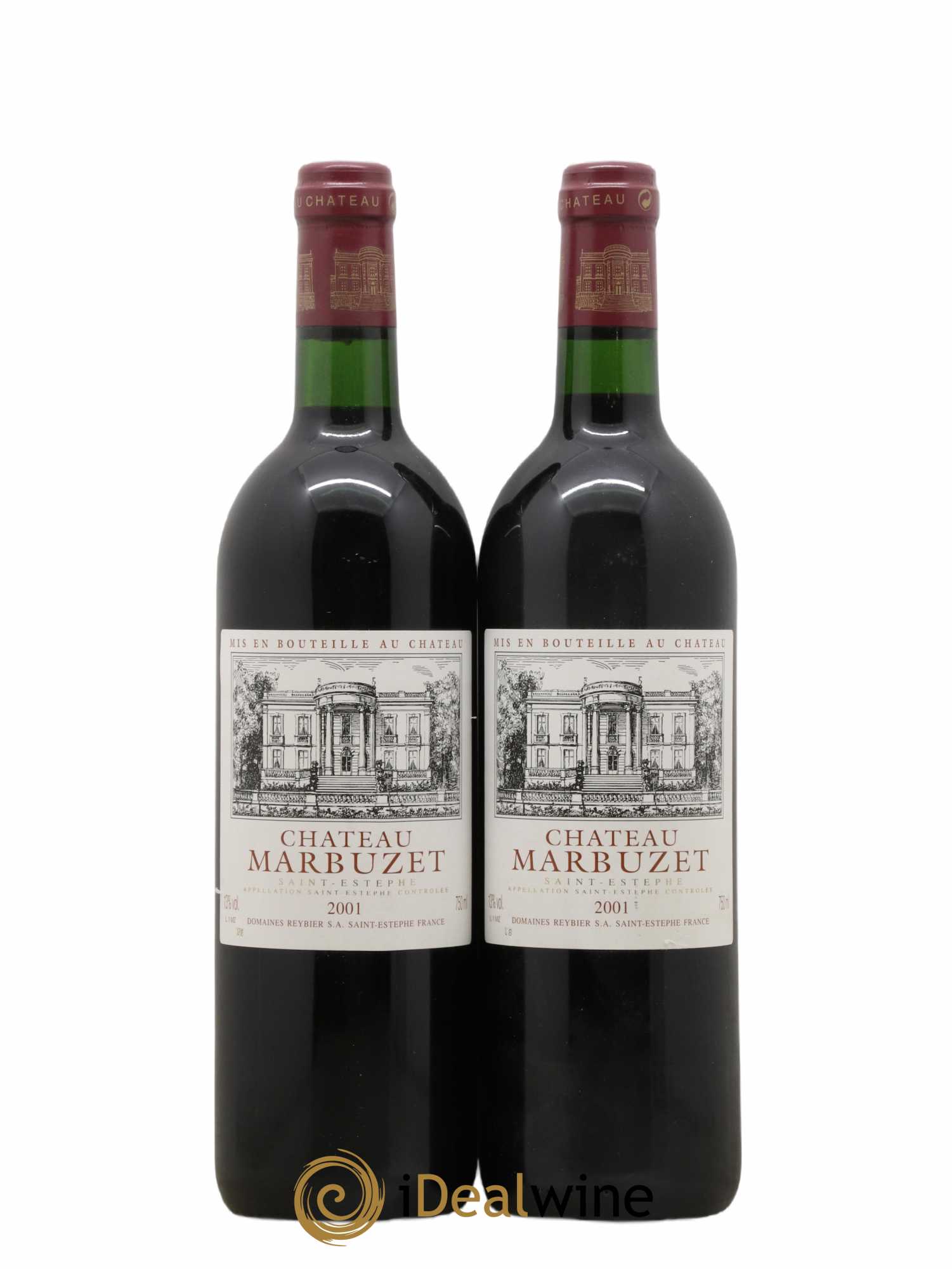 Château de Marbuzet Cru Bourgeois 2001 - Lot de 2 bouteilles - 0