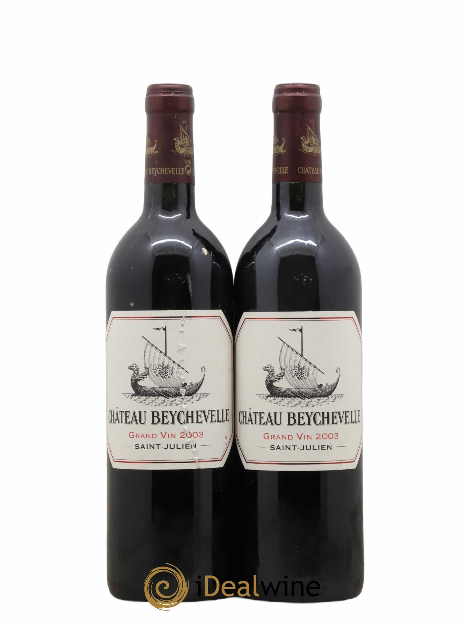 Château Beychevelle 4ème Grand Cru Classé 2003 - Lot de 2 bouteilles - 0