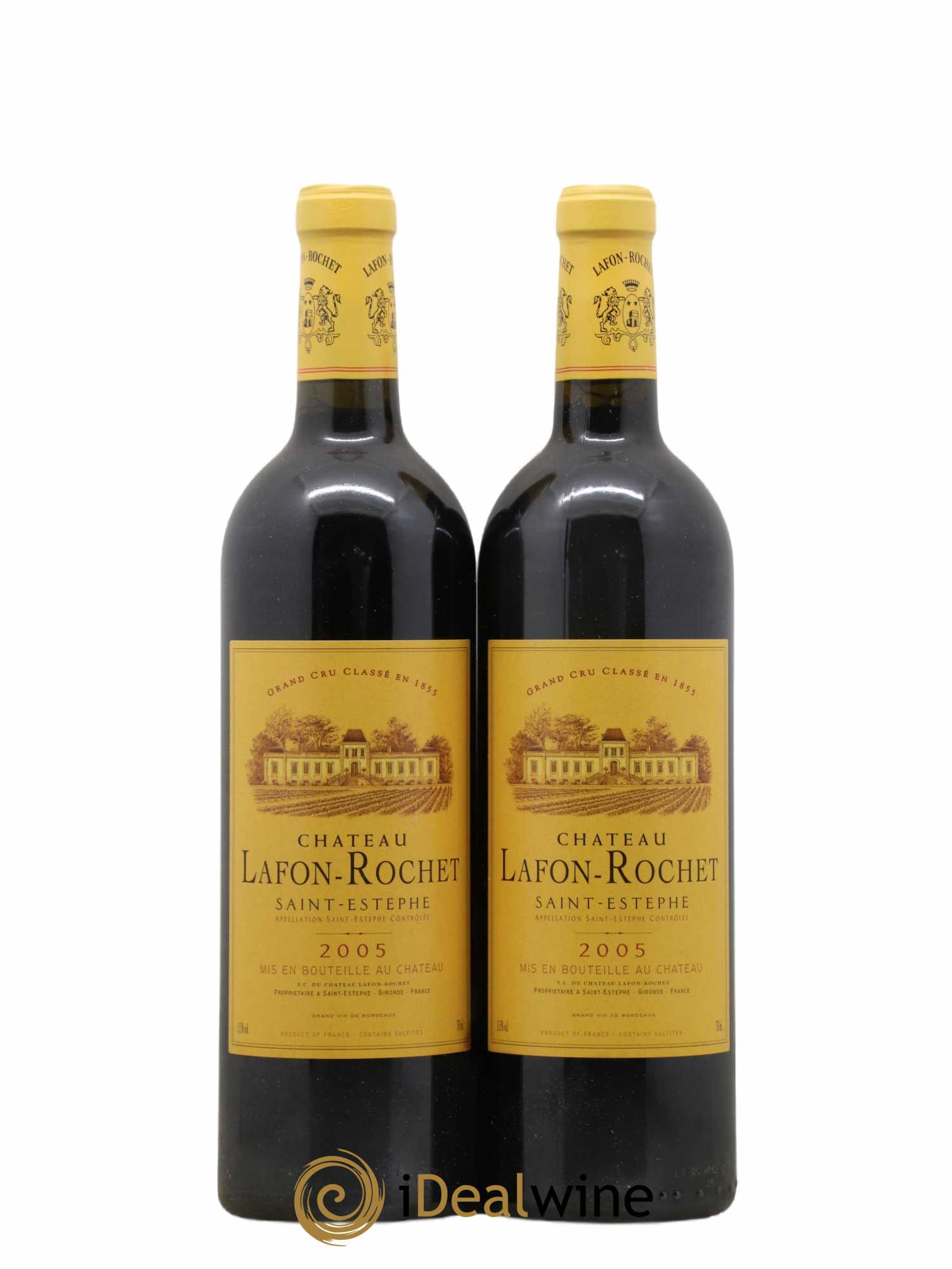 Château Lafon Rochet 4ème Grand Cru Classé 2005 - Lot de 2 bouteilles - 0