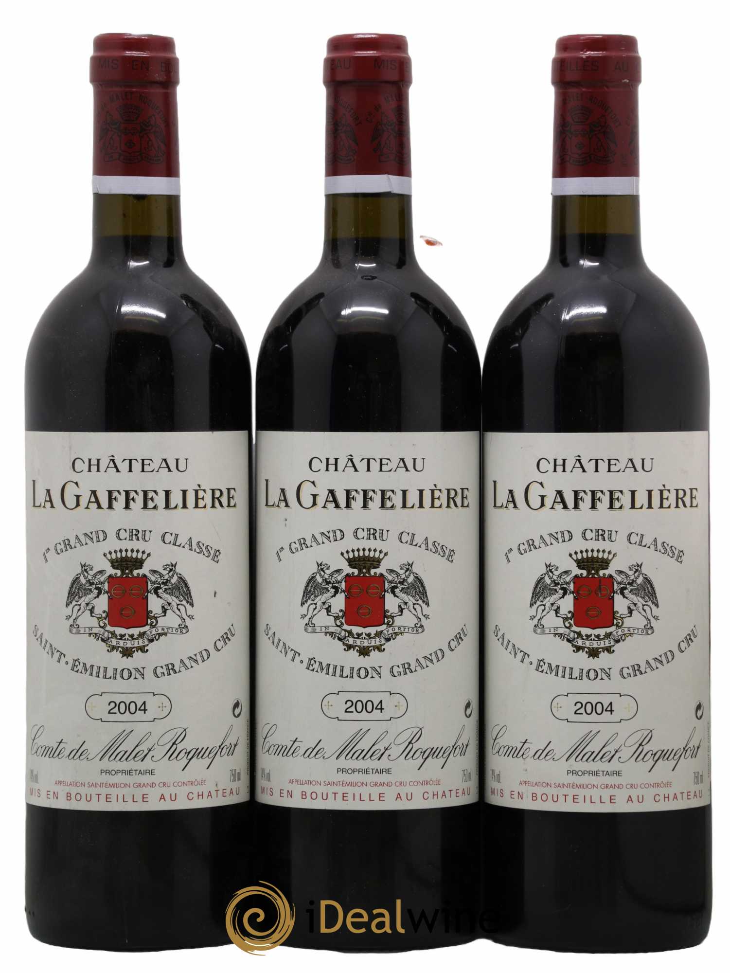 Château la Gaffelière 1er Grand Cru Classé B 2004 - Lot de 3 bouteilles - 0