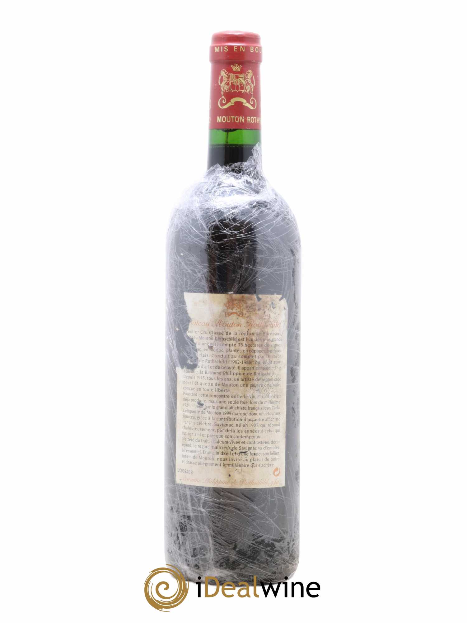 Château Mouton Rothschild 1er Grand Cru Classé 1999 - Lot de 1 bouteille - 1