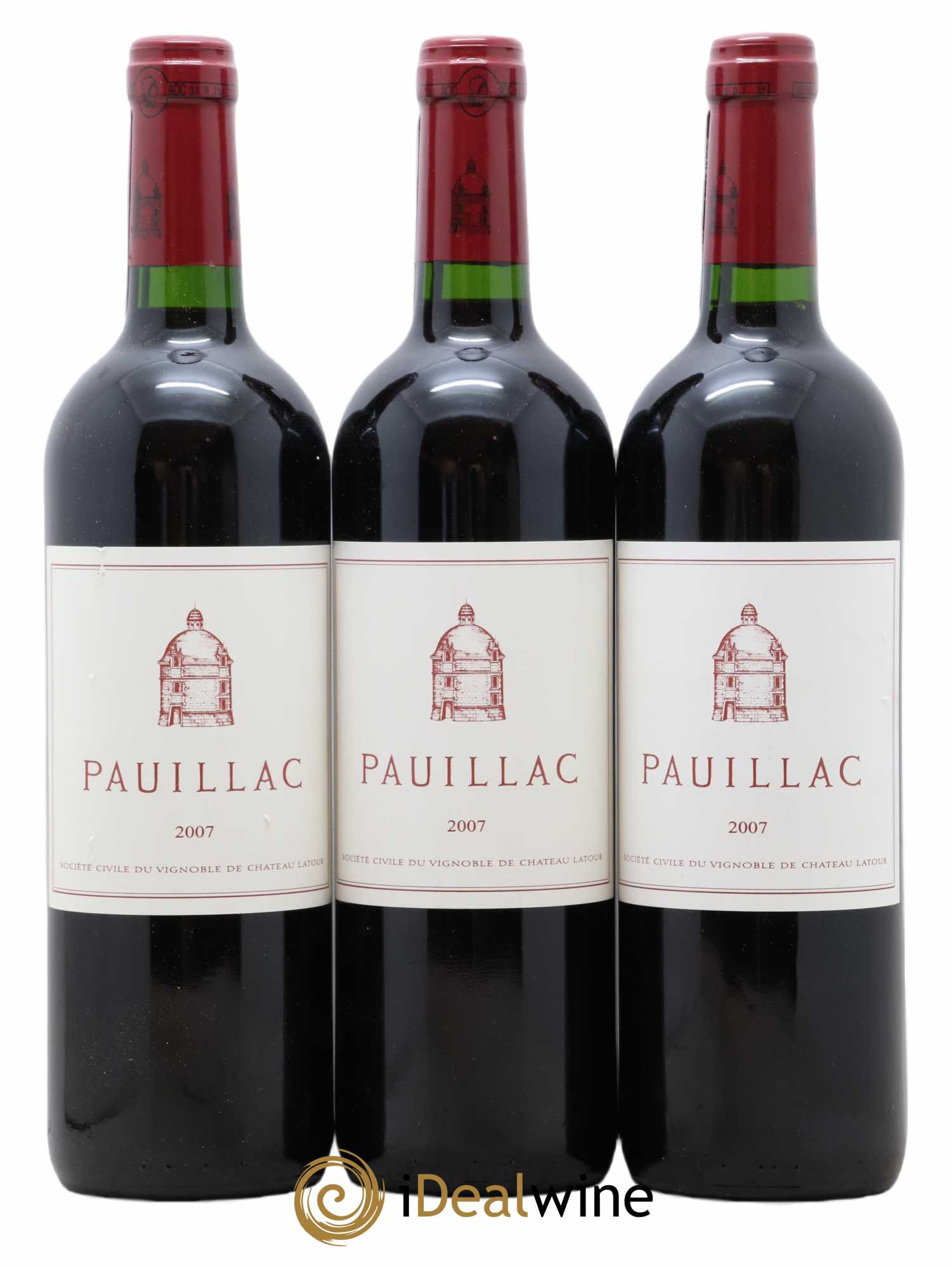Pauillac de Château Latour 2007 - Lot de 3 bouteilles - 0