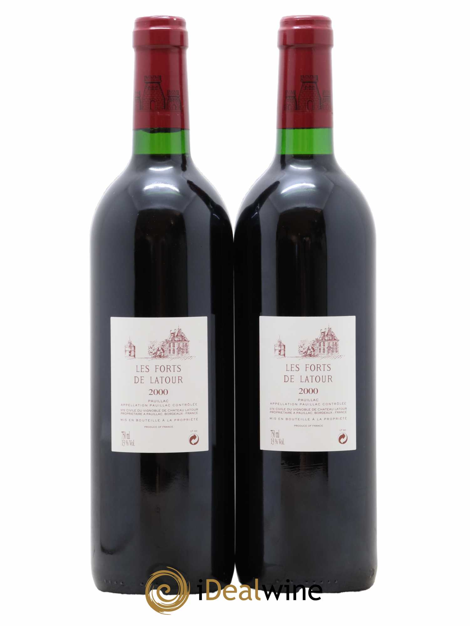 Les Forts de Latour Second Vin 2000 - Lot de 2 bouteilles - 1