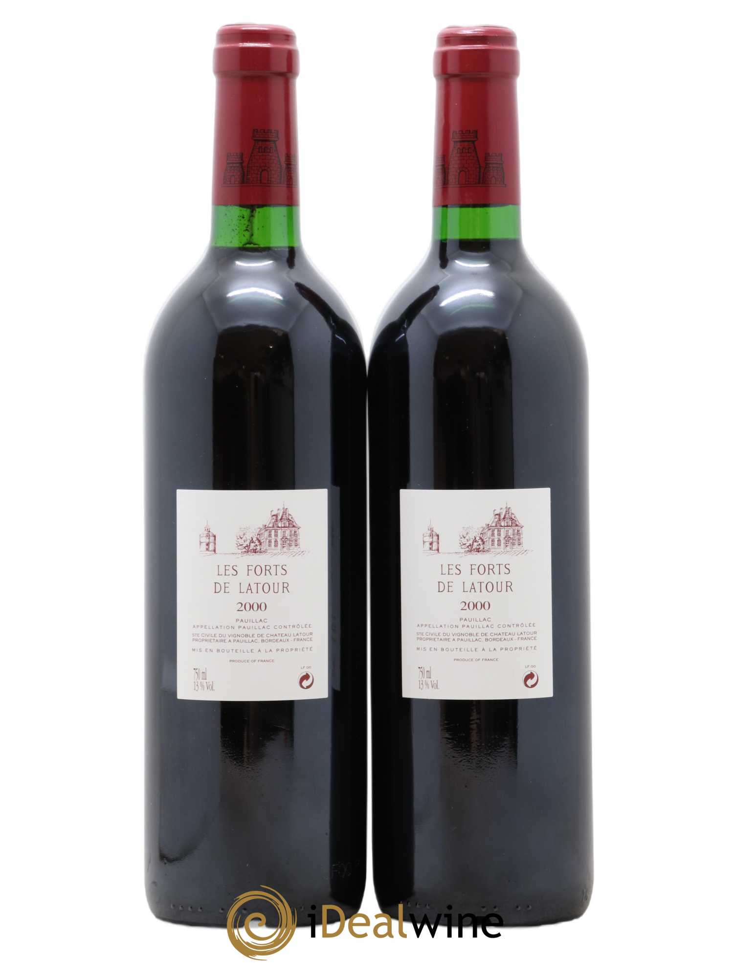 Les Forts de Latour Second Vin 2000 - Lot de 2 bouteilles - 1