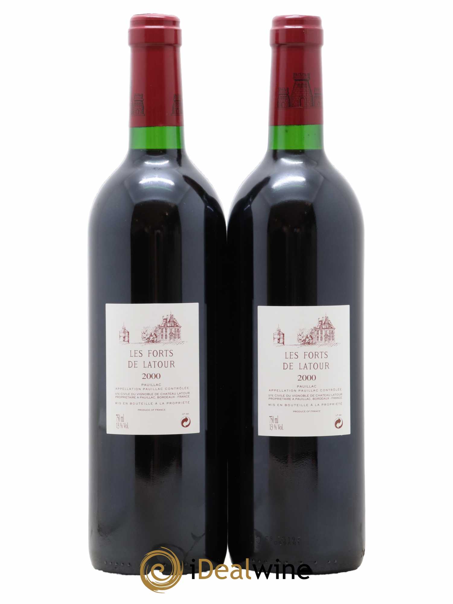 Les Forts de Latour Second Vin 2000 - Lot de 2 bouteilles - 1