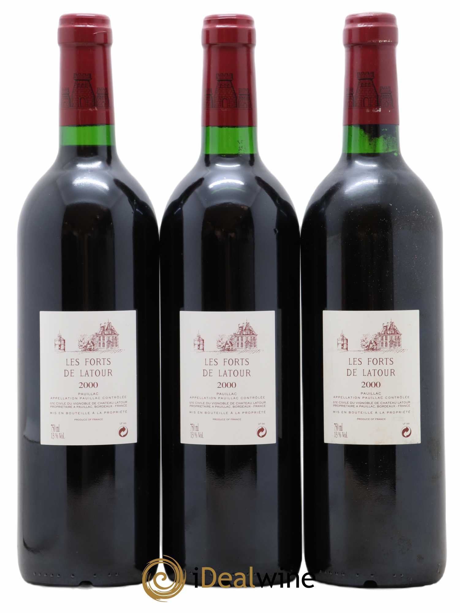 Les Forts de Latour Second Vin 2000 - Lot de 3 bouteilles - 1