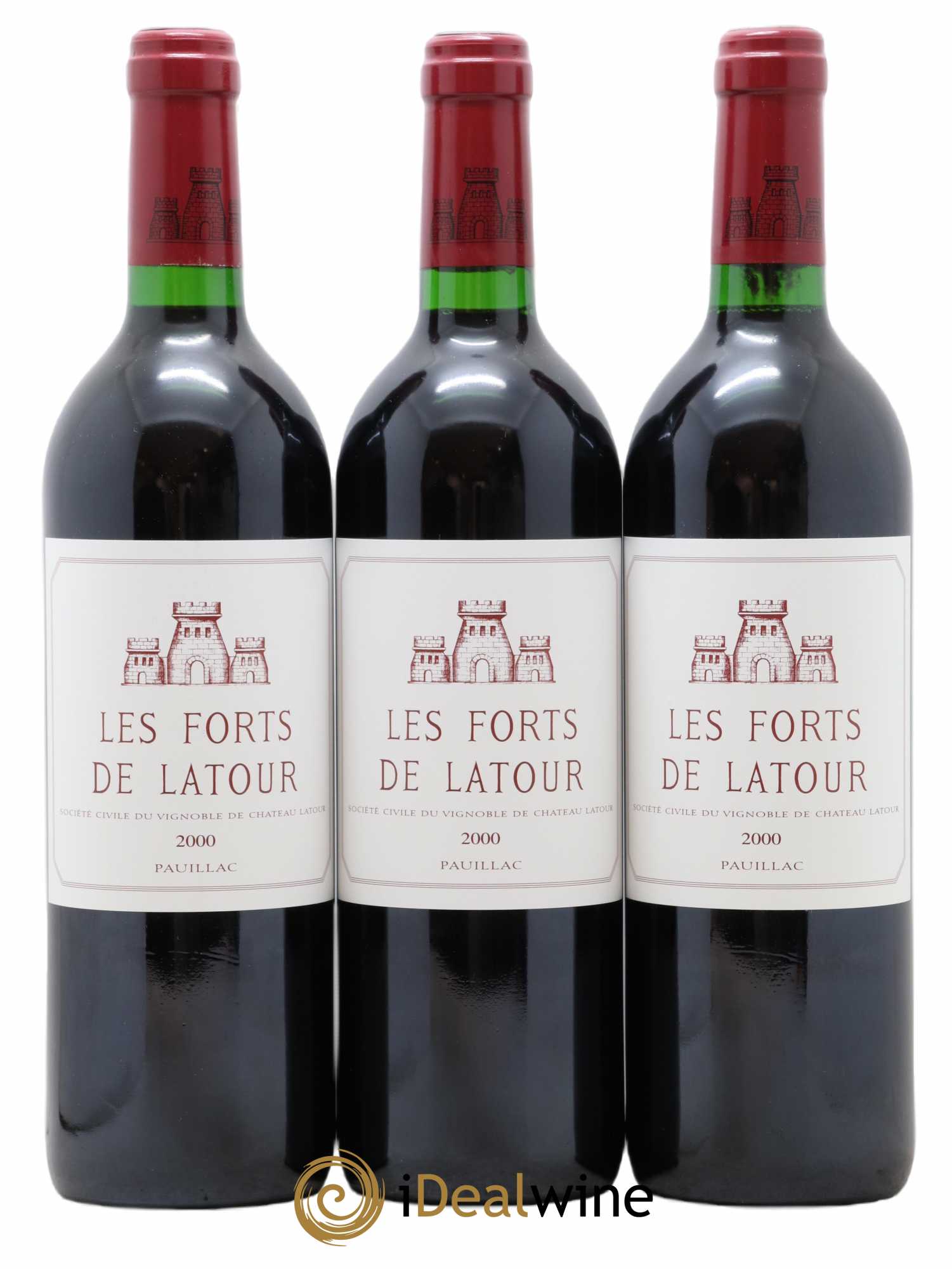 Les Forts de Latour Second Vin 2000 - Lot de 3 bouteilles - 0