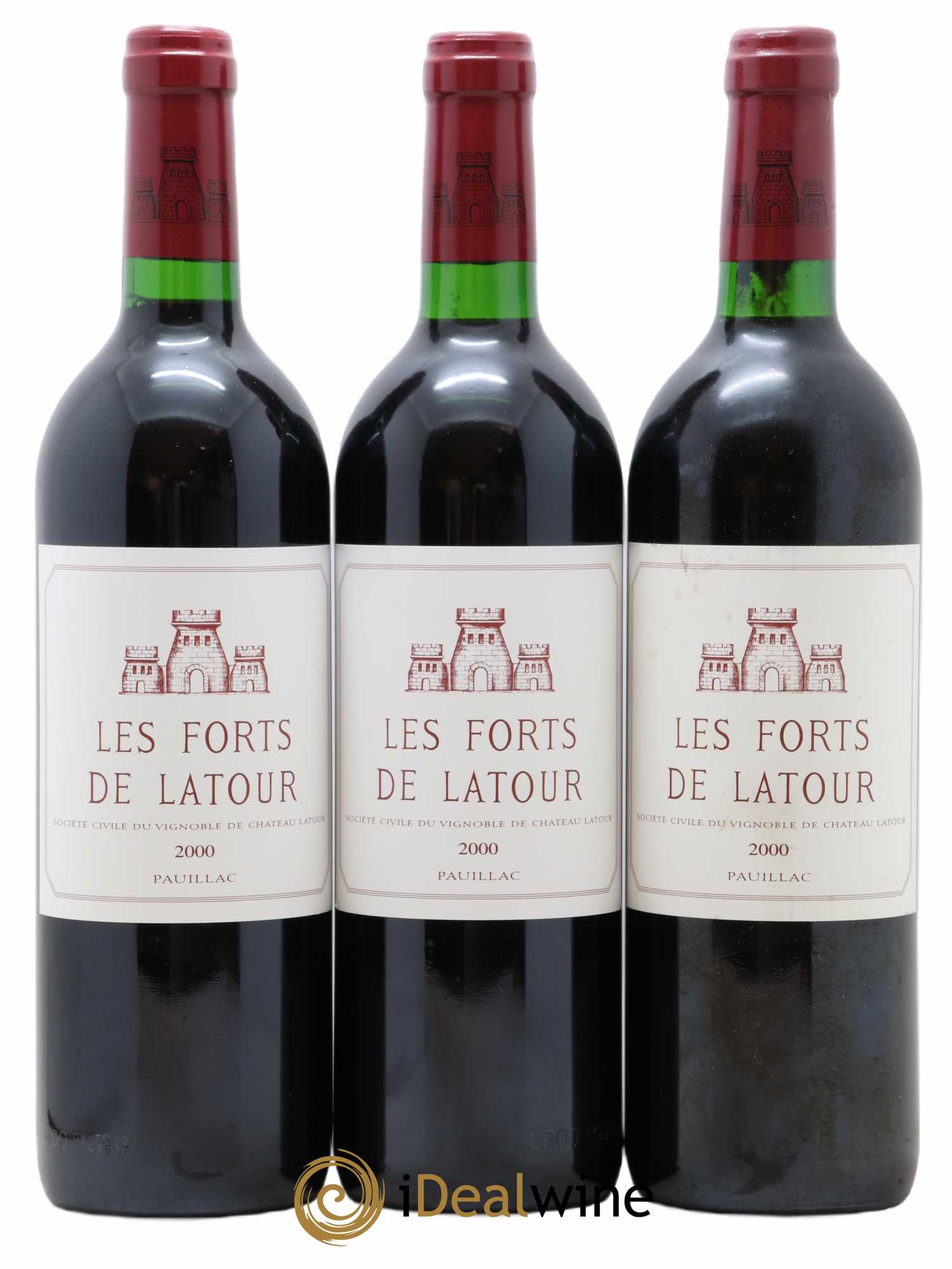 Les Forts de Latour Second Vin 2000 - Lot de 3 bouteilles - 0
