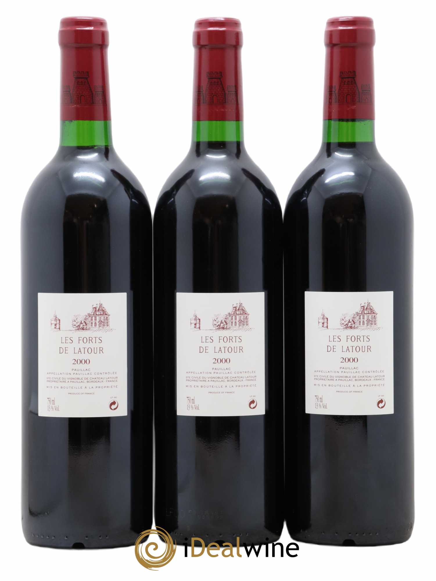 Les Forts de Latour Second Vin 2000 - Lot de 3 bouteilles - 1