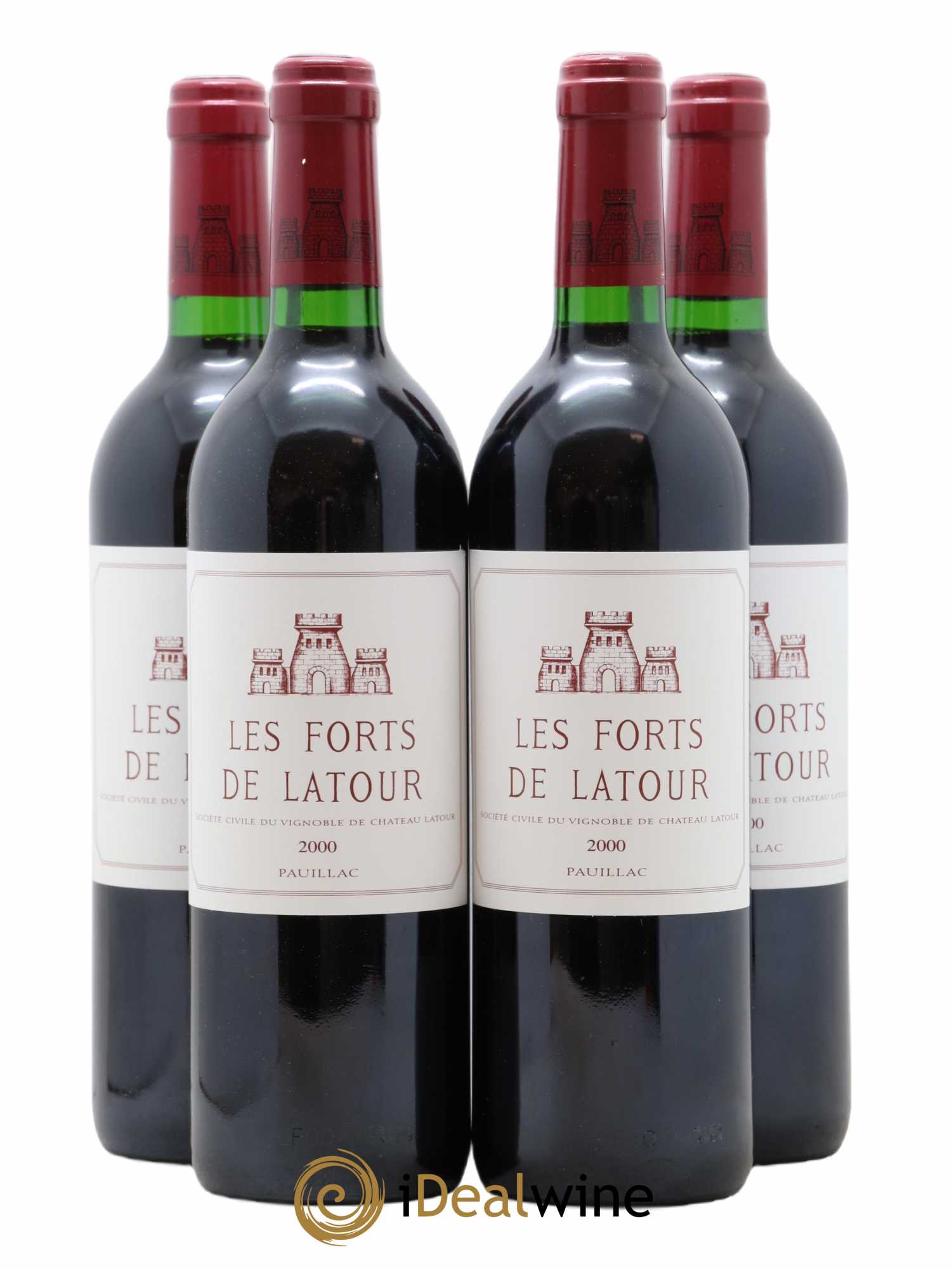 Les Forts de Latour Second Vin 2000 - Lot of 4 bottles - 0