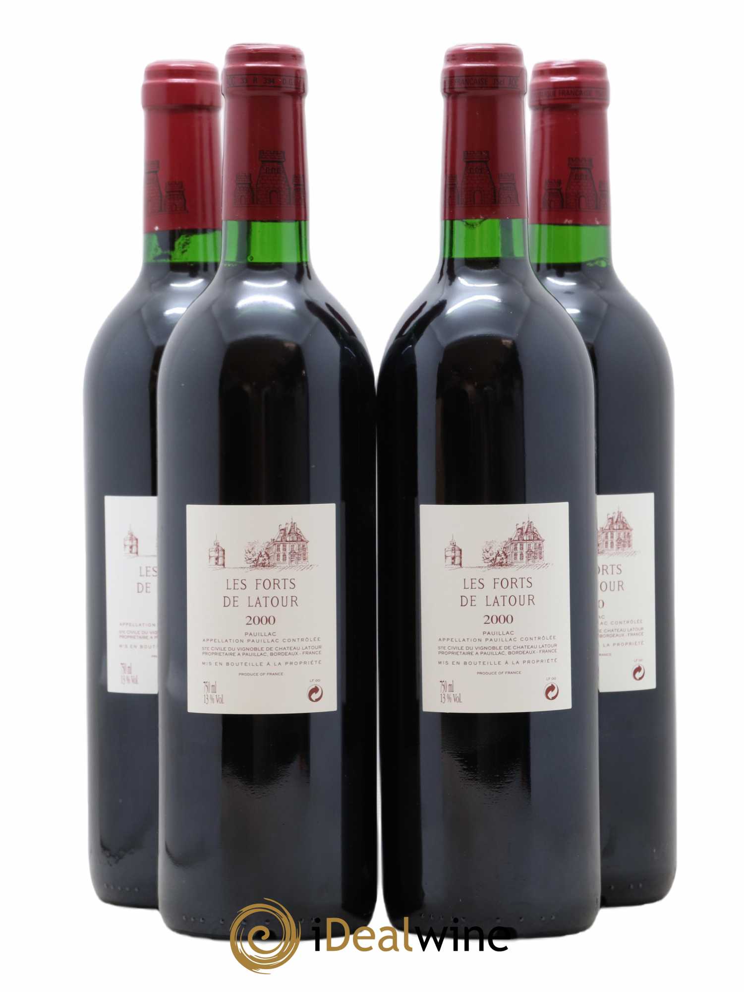 Les Forts de Latour Second Vin 2000 - Lot de 4 bouteilles - 1