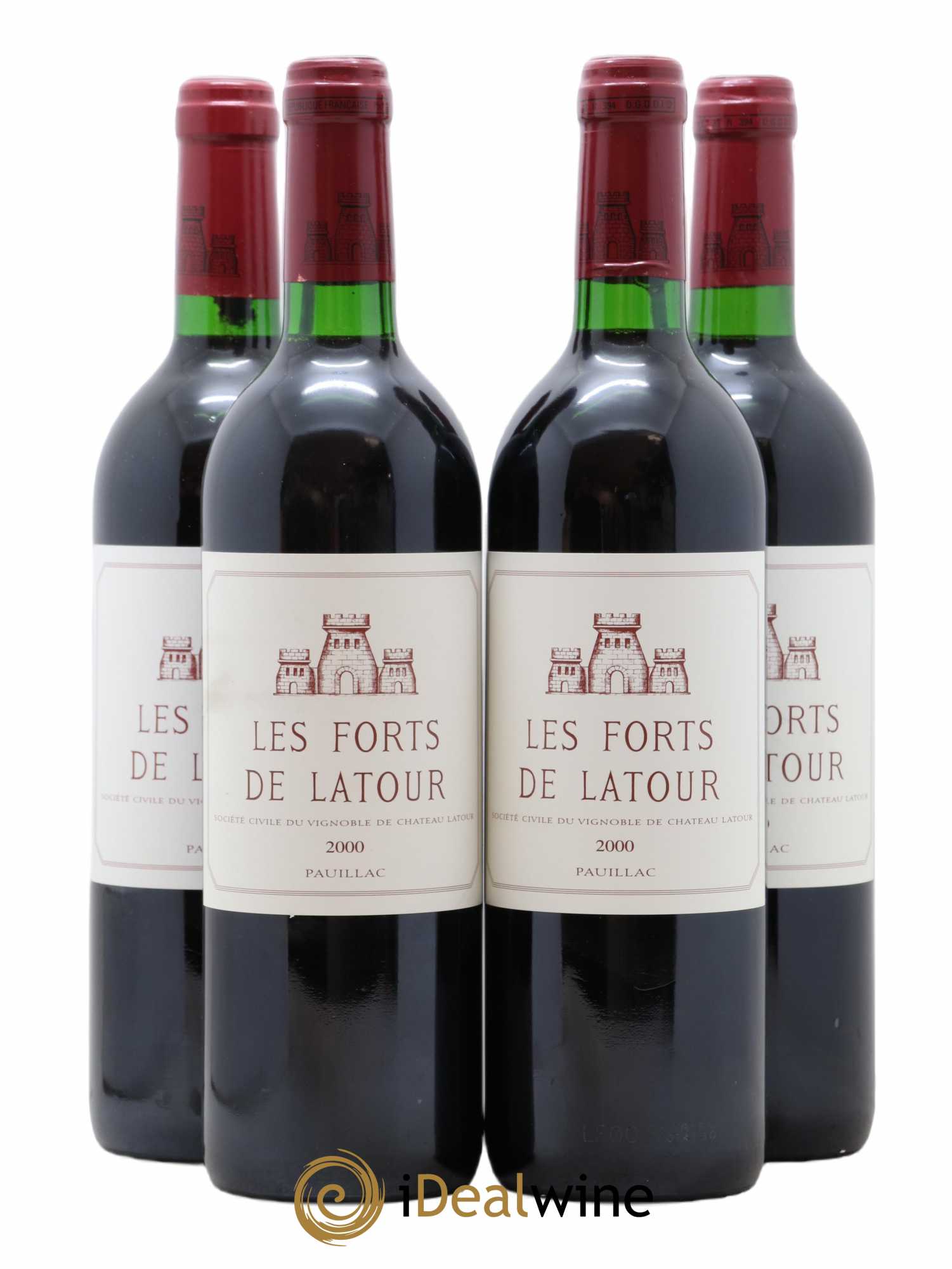 Les Forts de Latour Second Vin 2000 - Lot de 4 bouteilles - 0