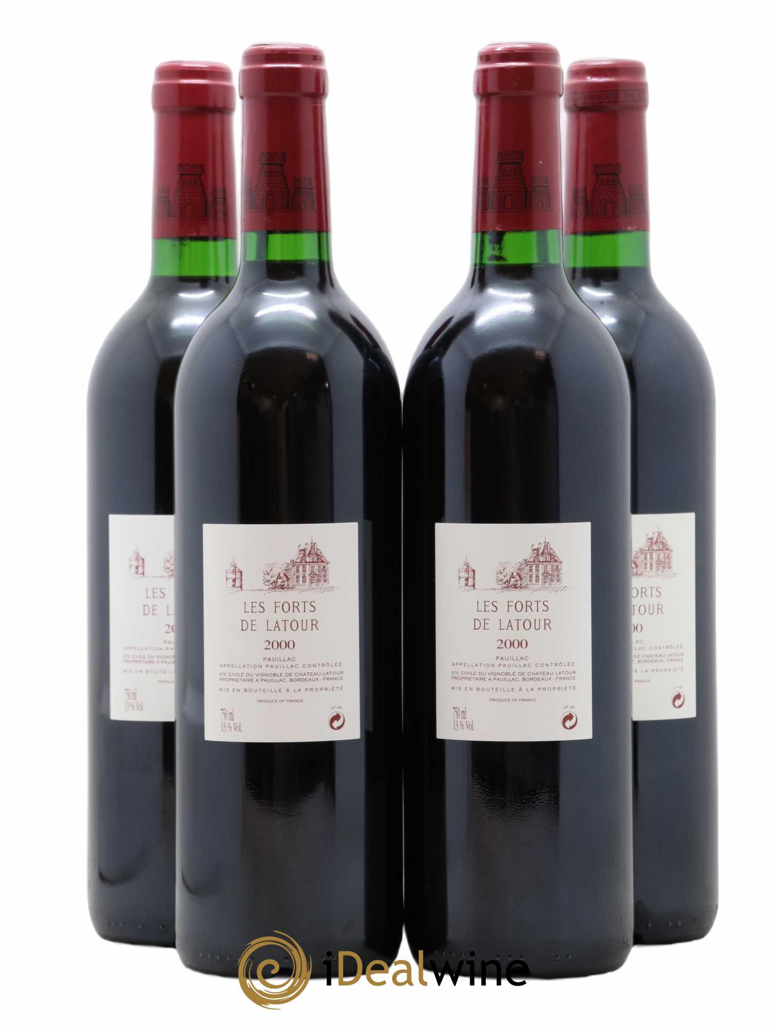 Les Forts de Latour Second Vin 2000 - Lot de 4 bouteilles - 1