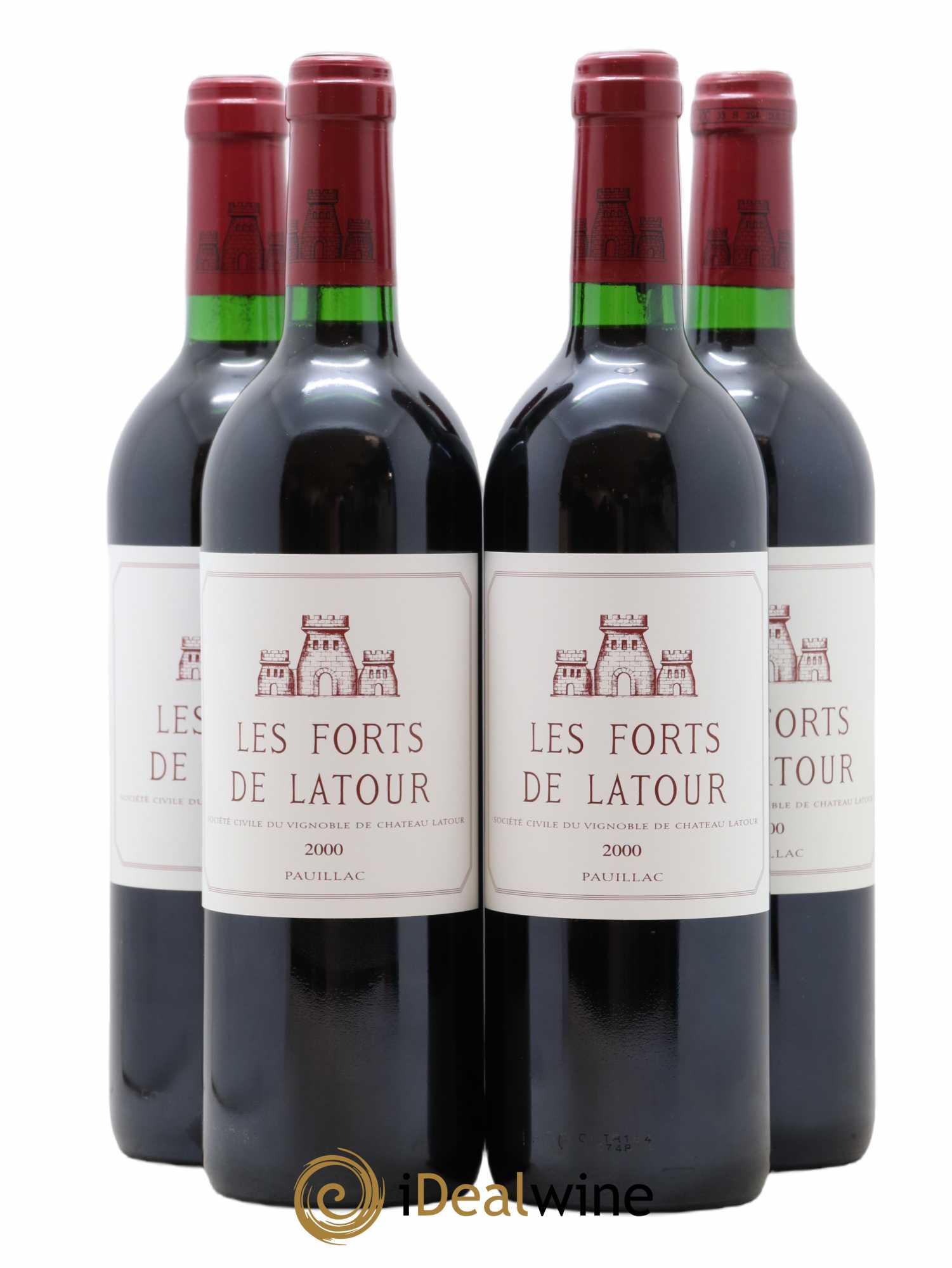 Les Forts de Latour Second Vin 2000 - Lot de 4 bouteilles - 0