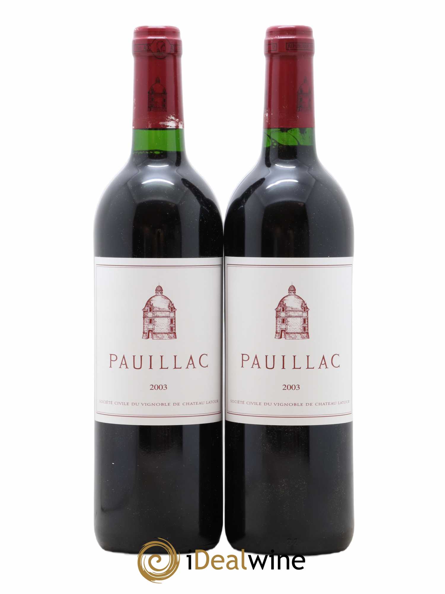 Pauillac de Château Latour 2003 - Lot de 2 bouteilles - 0