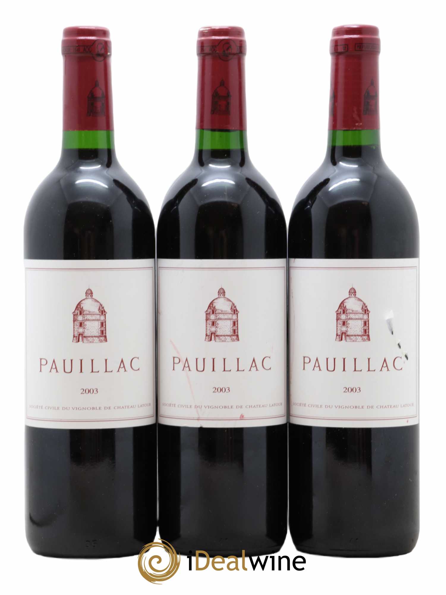 Pauillac de Château Latour 2003 - Lot de 3 bouteilles - 0