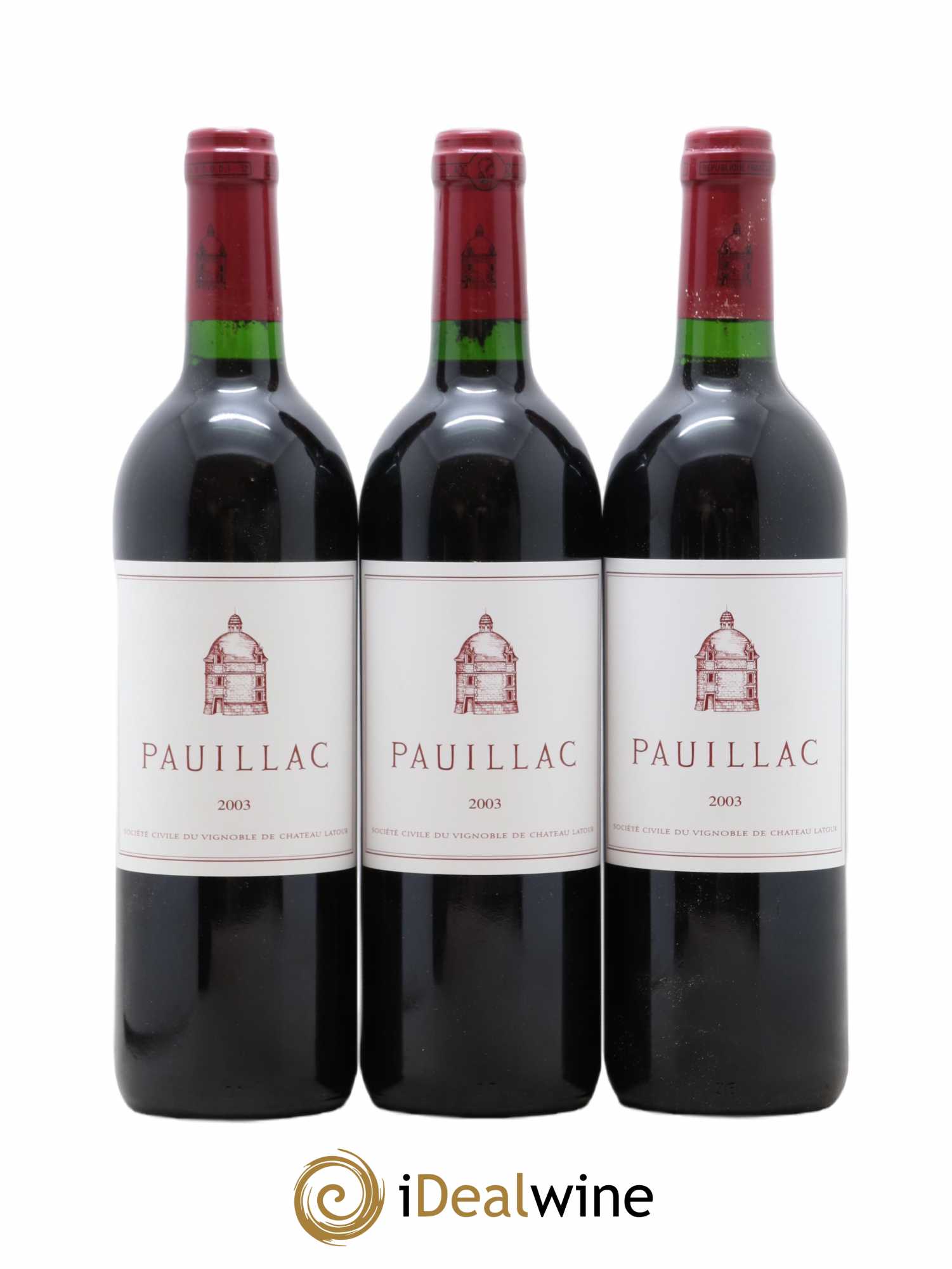 Pauillac de Château Latour 2003 - Lot de 6 bouteilles - 1