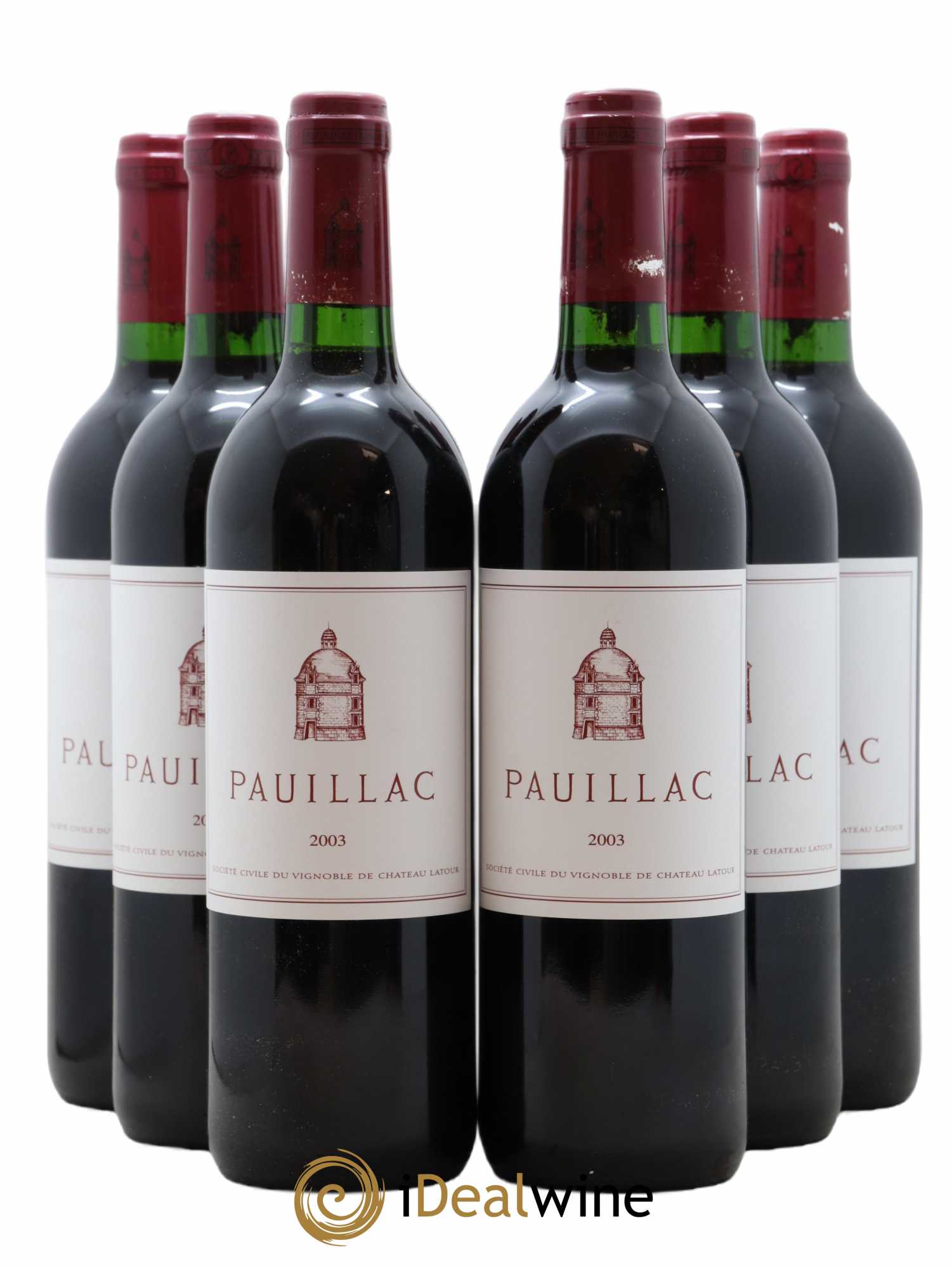 Pauillac de Château Latour 2003 - Lot de 6 bouteilles - 0