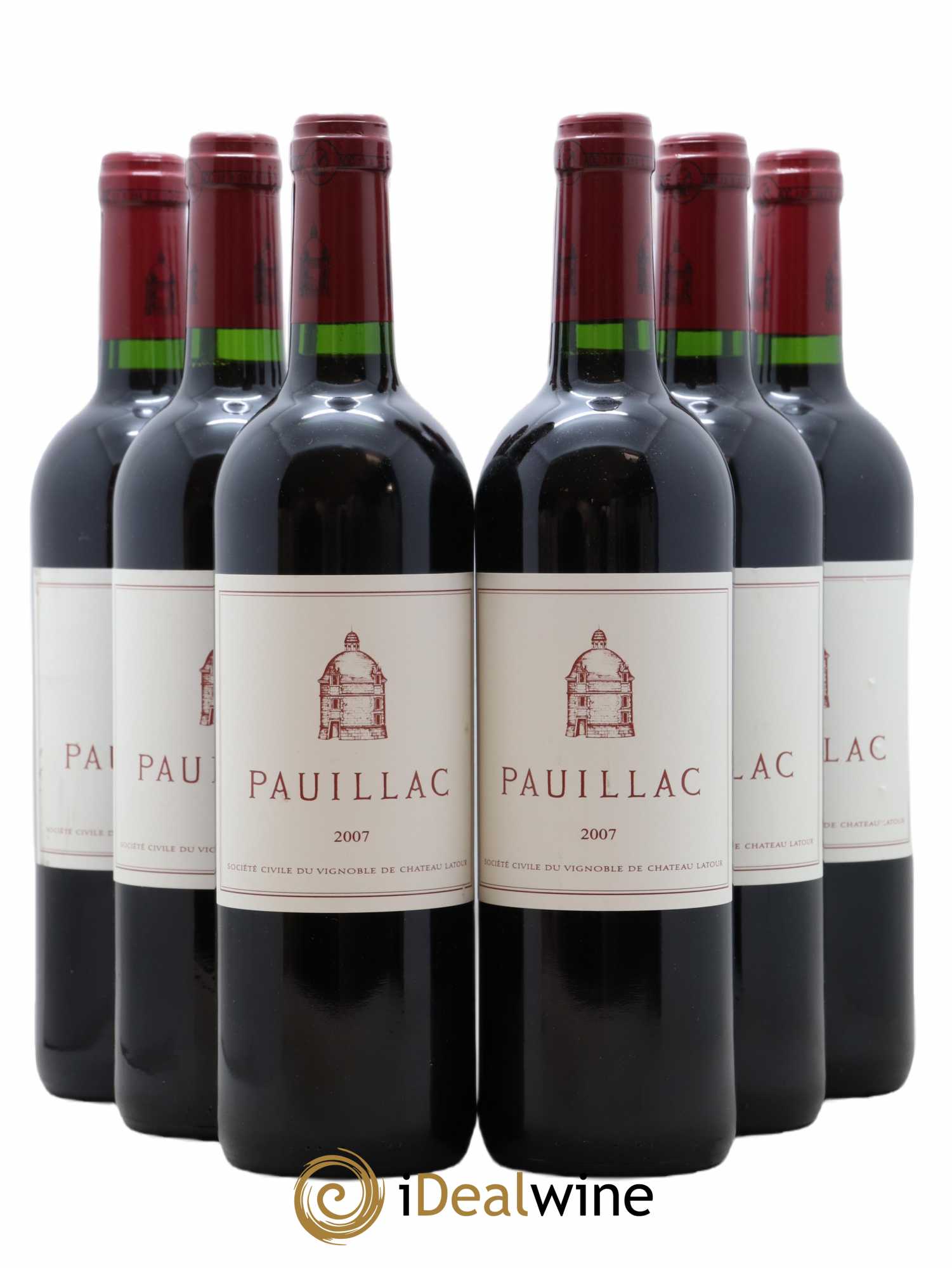 Pauillac de Château Latour 2007 - Lot de 6 bouteilles - 0