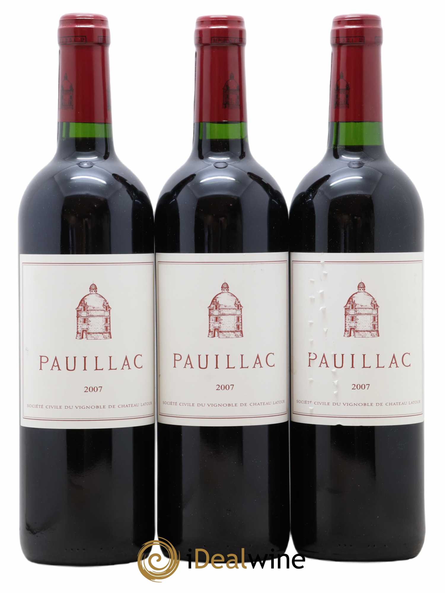 Pauillac de Château Latour 2007 - Lot de 3 bouteilles - 0