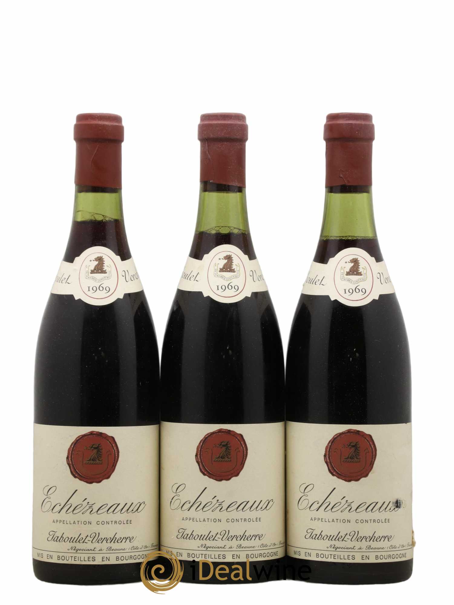 Echezeaux Grand Cru Jaboulet Vercherre 1969 - Lot de 3 bouteilles - 0