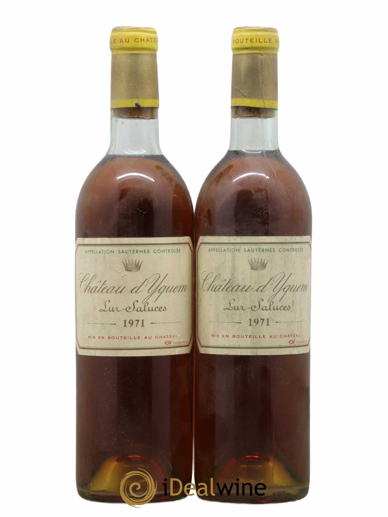 Château d' Yquem 1er Cru Classé Supérieur 1971 - Lotto di 2 bottiglie - 0