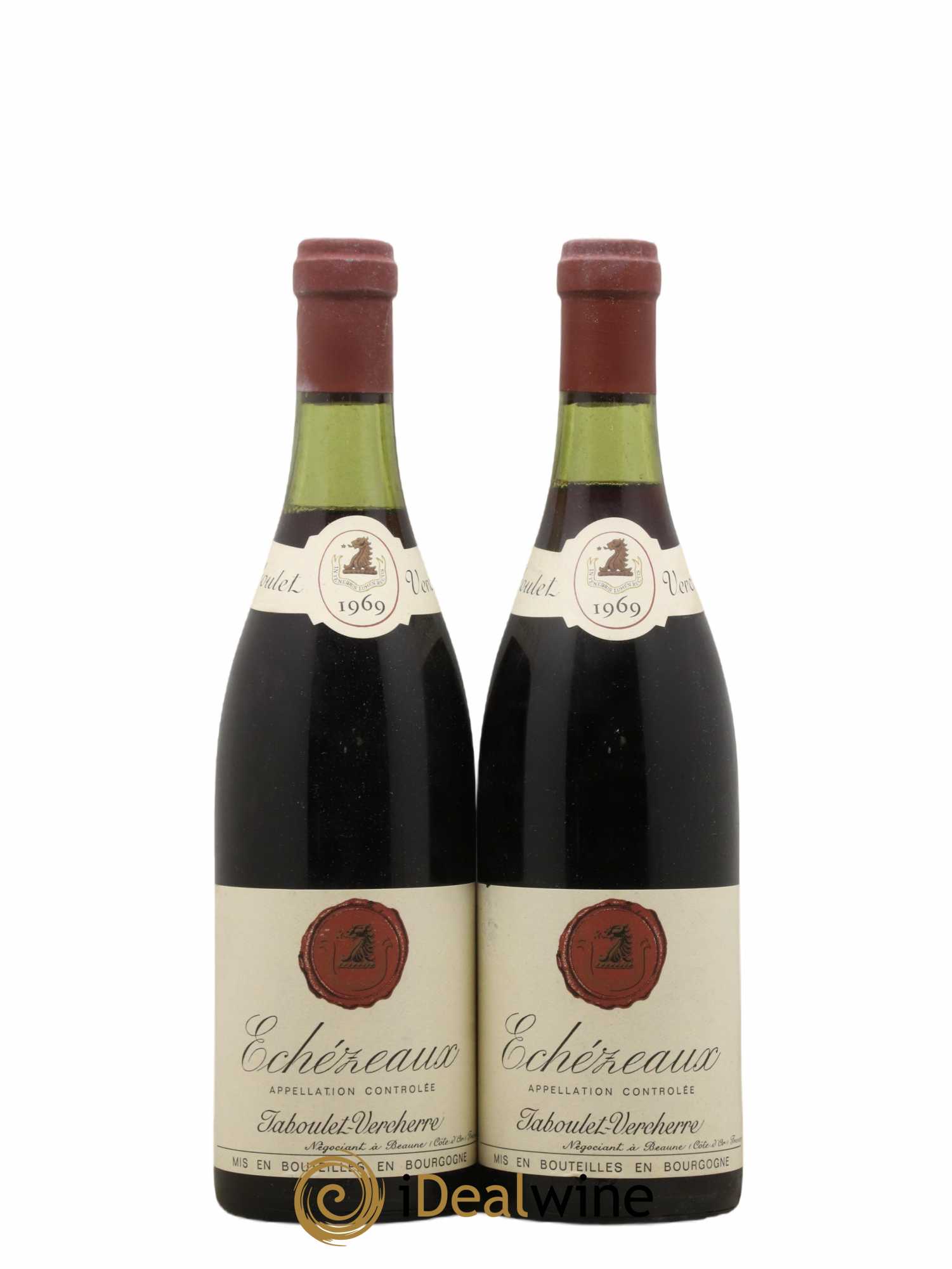 Echezeaux Grand Cru Jaboulet Vercherre 1969 - Lot de 2 bouteilles - 0