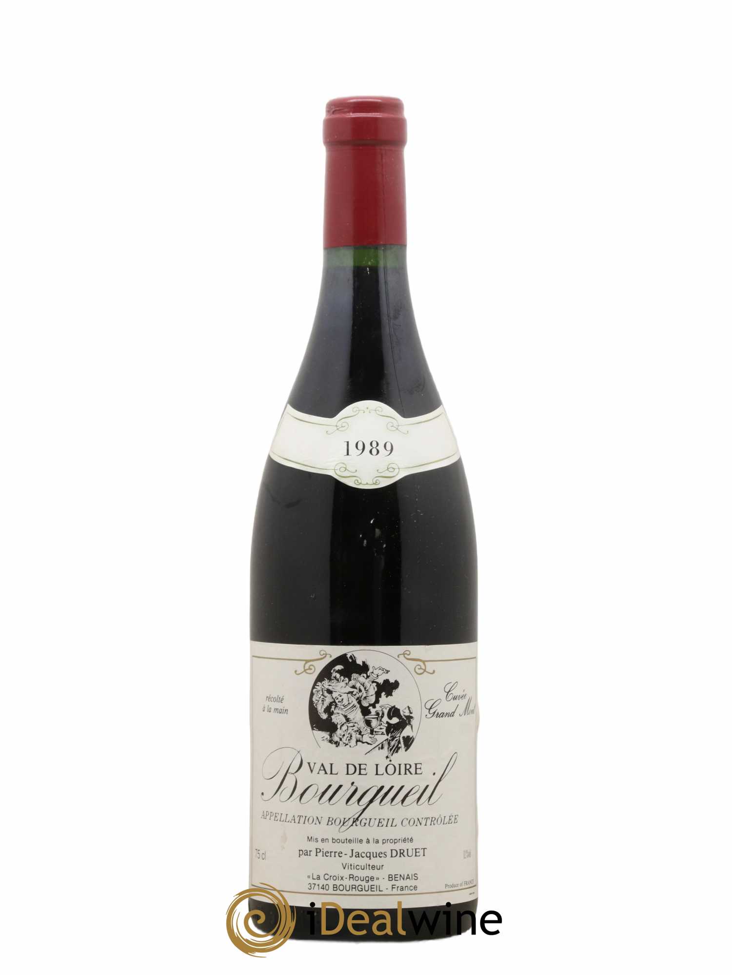 Bourgueil Grand Mont Pierre Jacques Druet 1989 - Lot de 1 bouteille - 0
