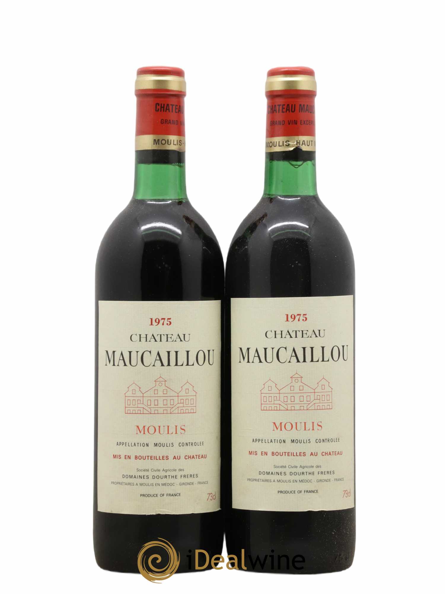 Château Maucaillou (sans prix de réserve) 1975 - Lot de 2 bouteilles - 0