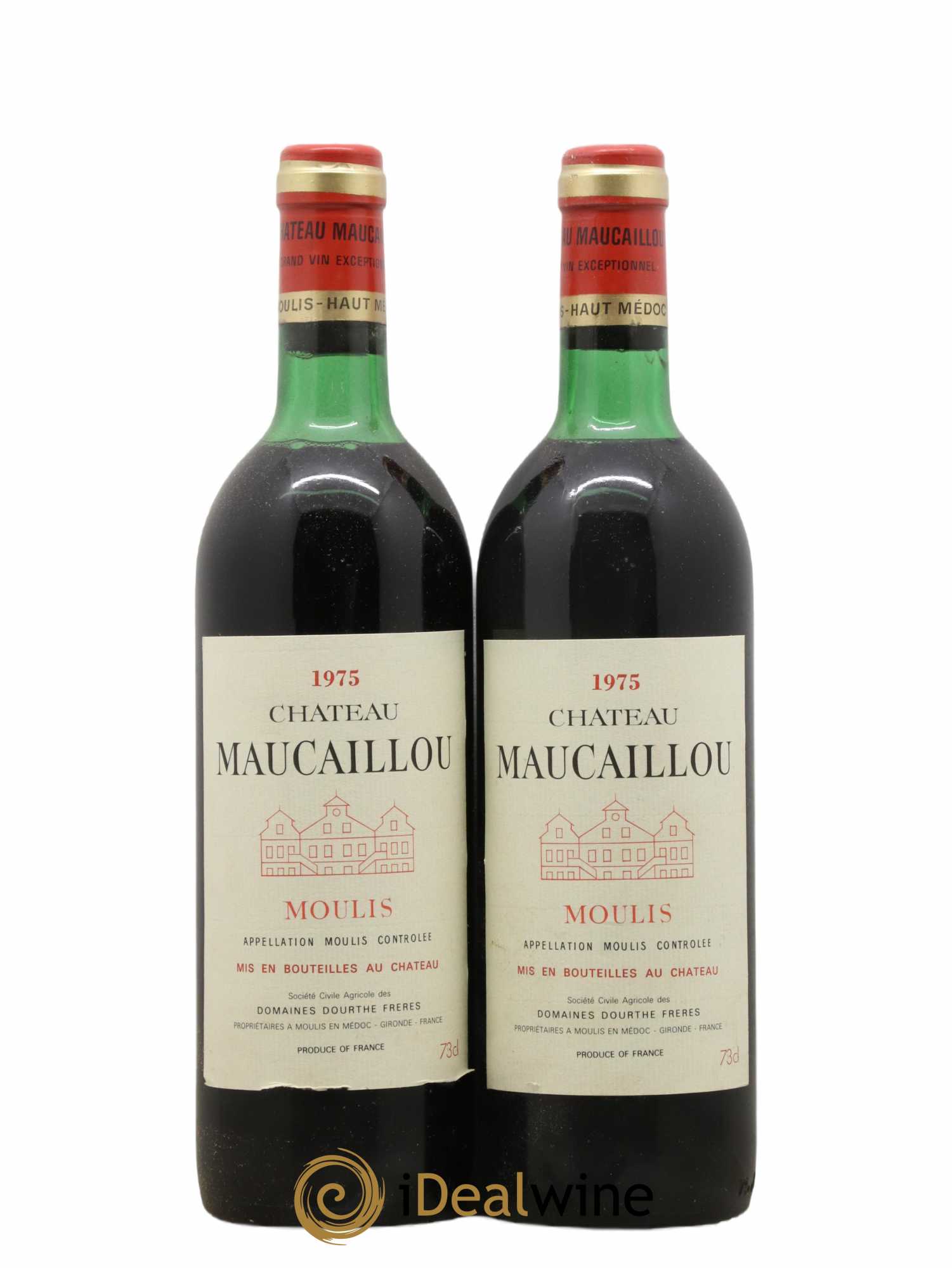 Château Maucaillou (sans prix de réserve) 1975 - Lot de 2 bouteilles - 0