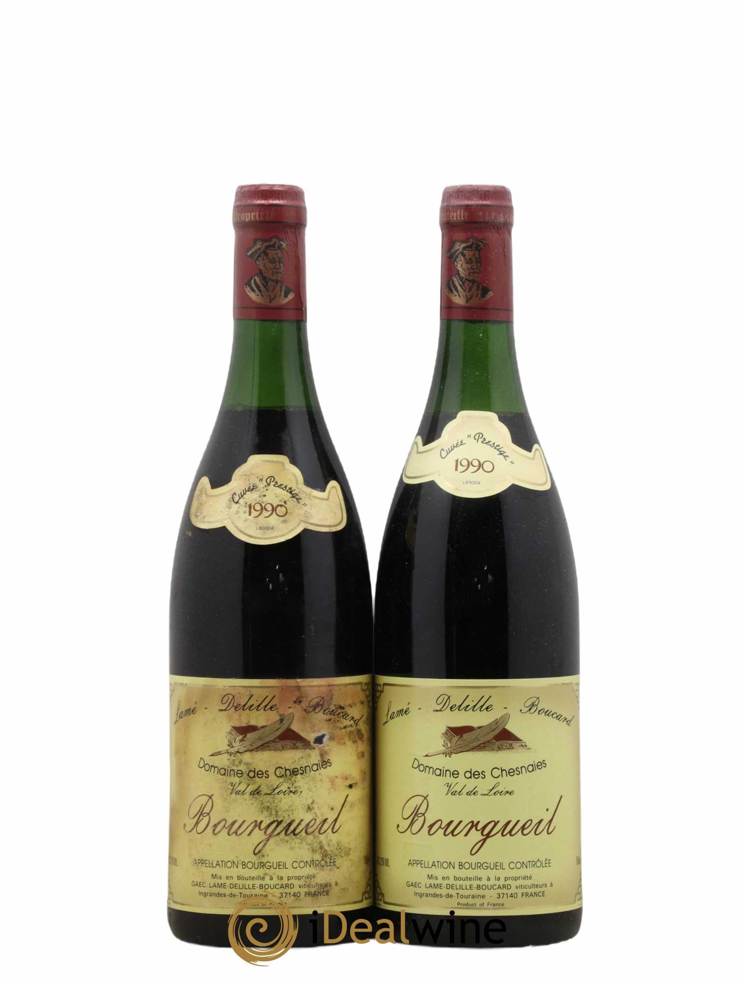 Bourgueil Cuvée Prestige Domaine Des Chesnaies 1990 - Posten von 2 Flaschen - 0