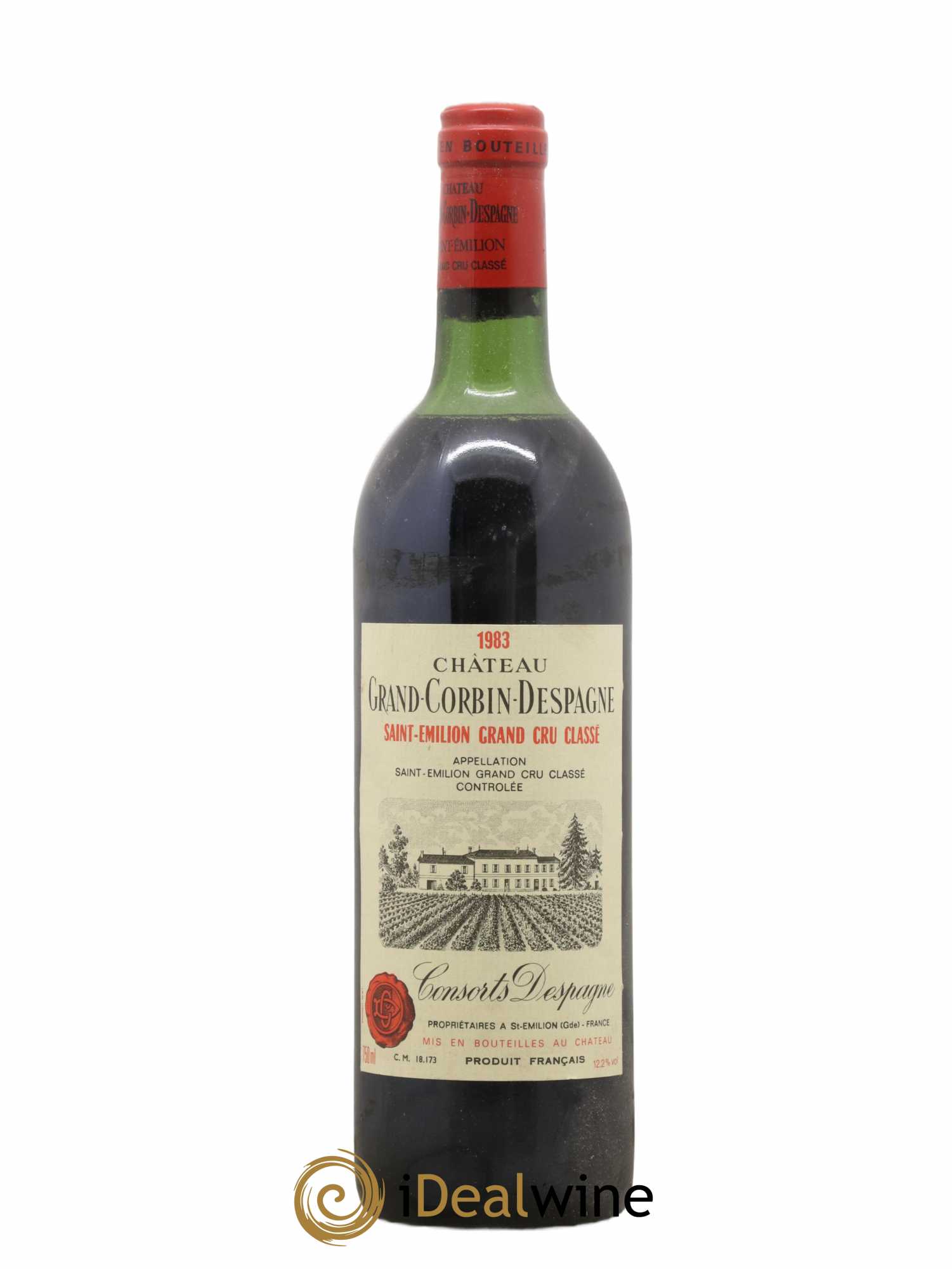 Château Grand Corbin Grand Cru Classé 1983 - Lot of 1 bottle - 0