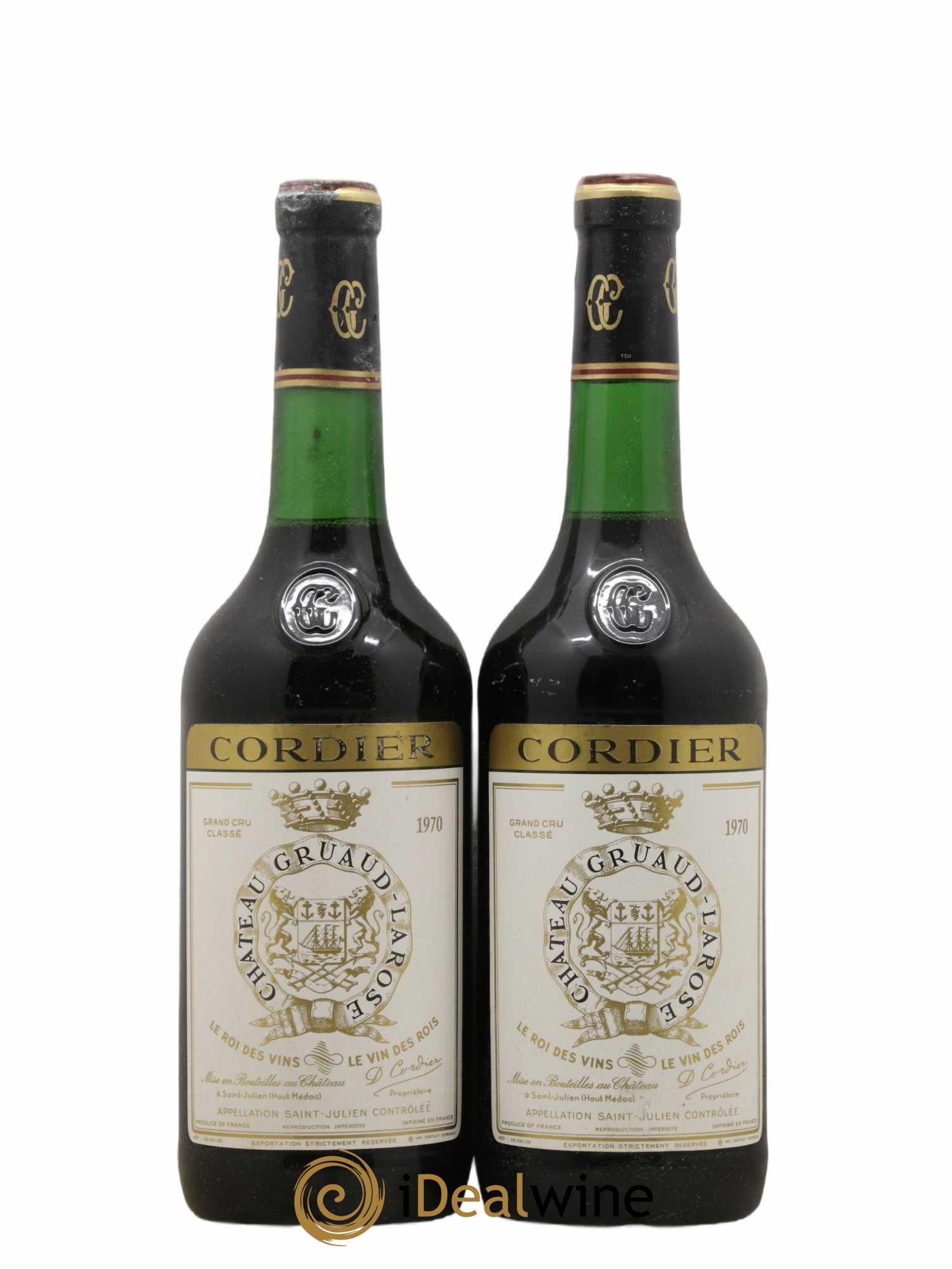 Château Gruaud Larose 2ème Grand Cru Classé 1970 - Lot of 2 bottles - 0