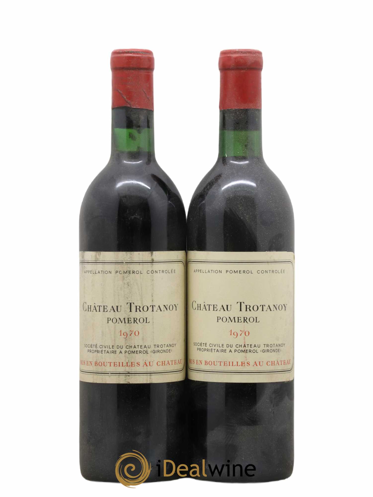 Château Trotanoy 1970 - Lot de 2 bouteilles - 0