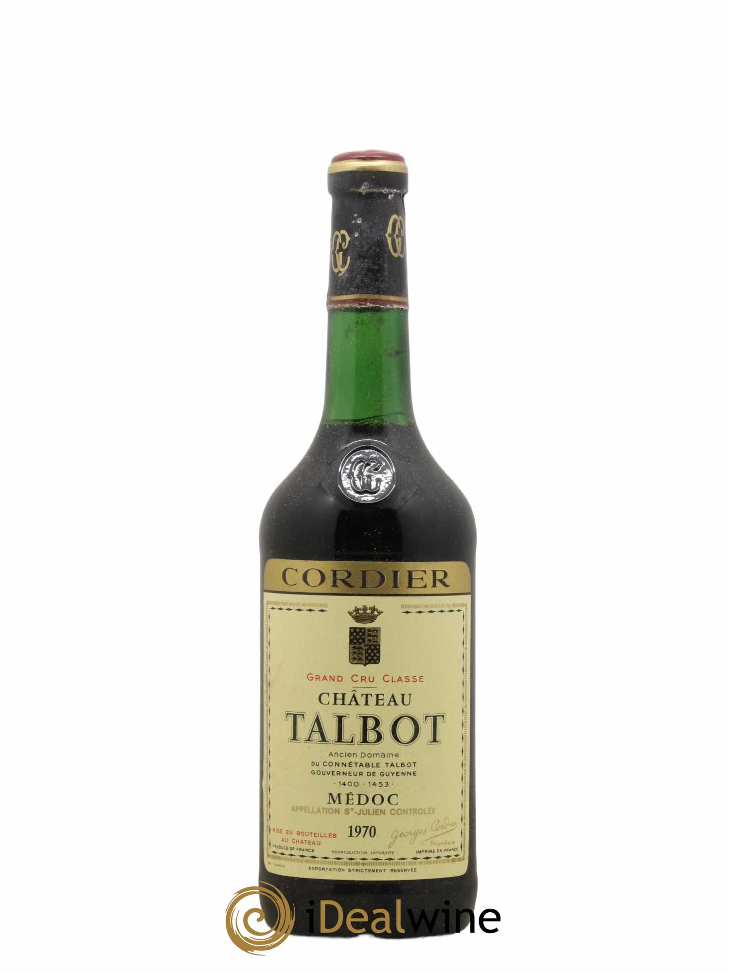 Château Talbot 4ème Grand Cru Classé 1970 - Lot de 1 bouteille - 0