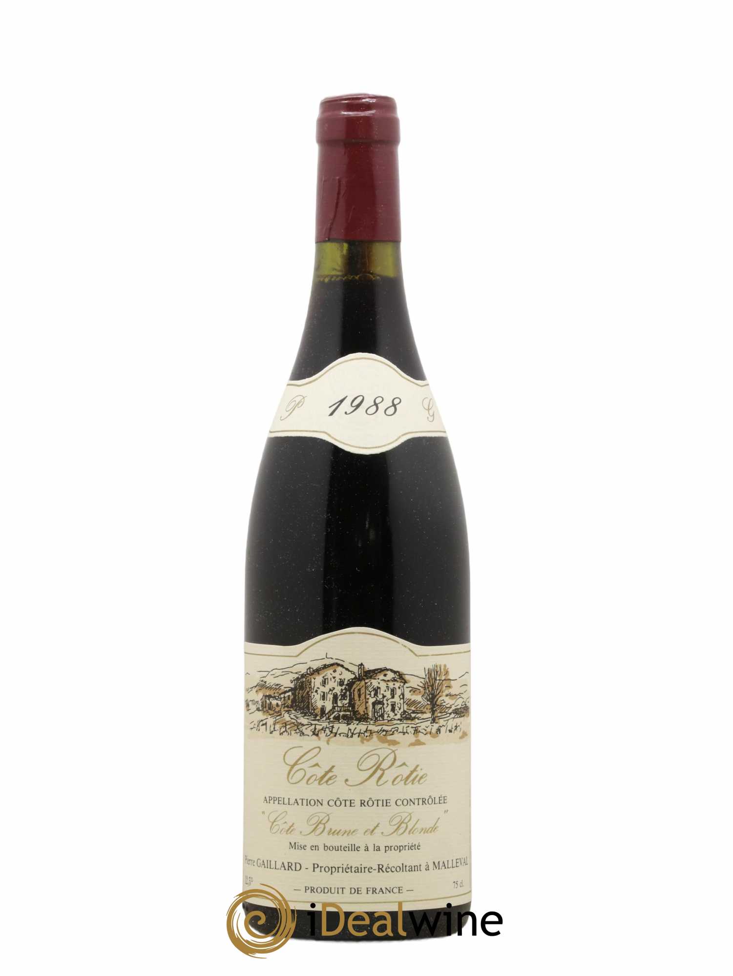 Côte-Rôtie Cote Brune Et Blonde Gaillard 1988 - Posten von 1 Flasche - 0