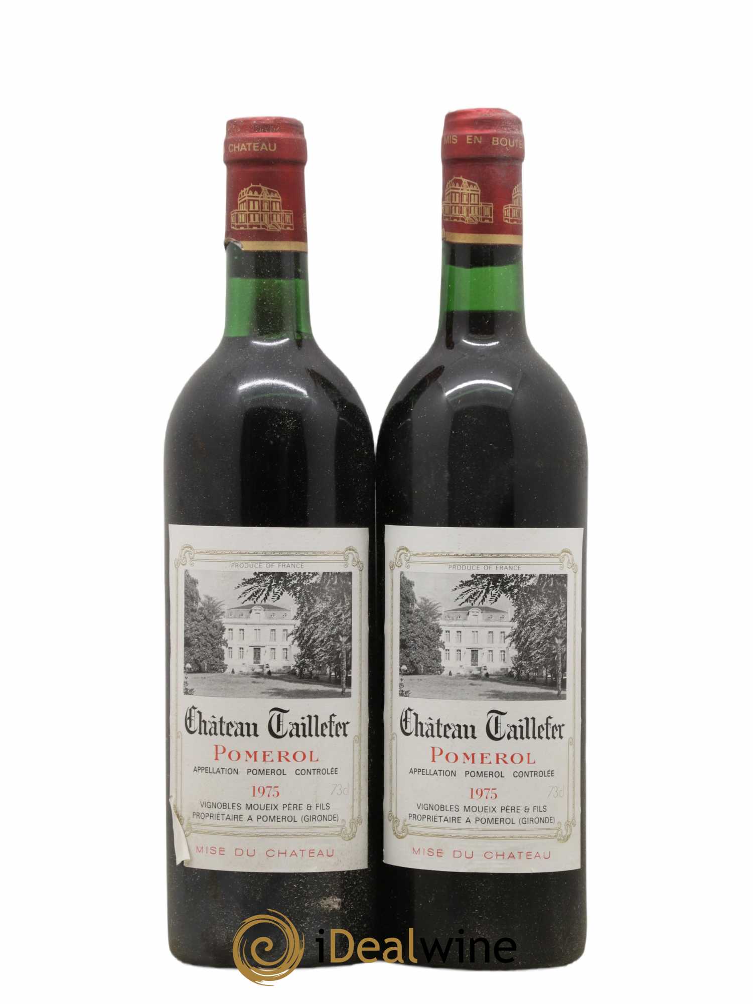 Château Taillefer (sans prix de réserve) 1975 - Lot de 2 bouteilles - 0